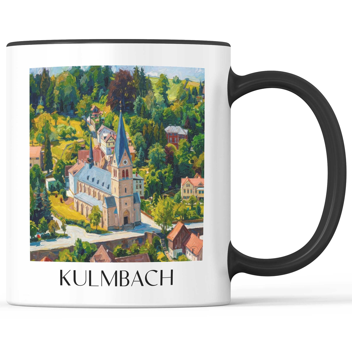 Kulmbach - Deutschland Becher - Kaffeetasse im Ölgemälde Stil - favplace