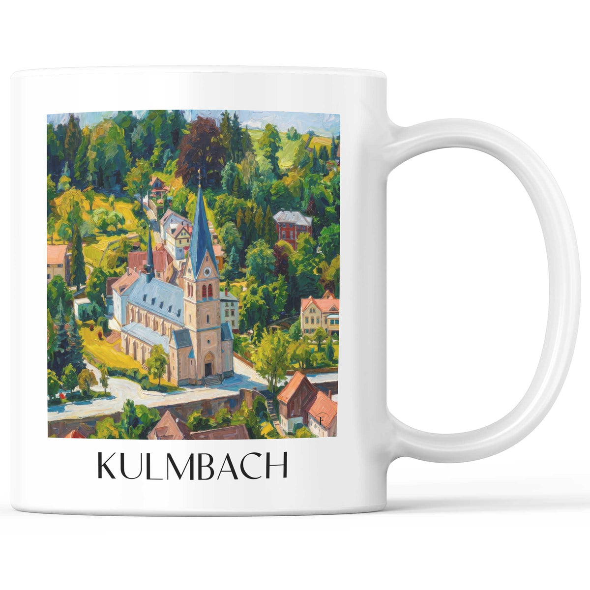 Kulmbach - Deutschland Becher - Kaffeetasse im Ölgemälde Stil - favplace