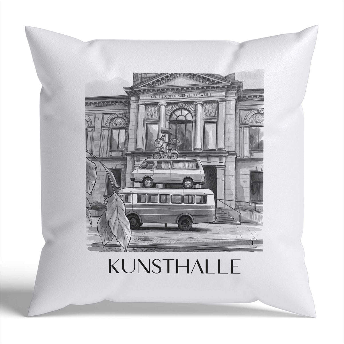 kunsthalle-bremen-deutschland-kissenbezug-aquarell-schwarz-weiss