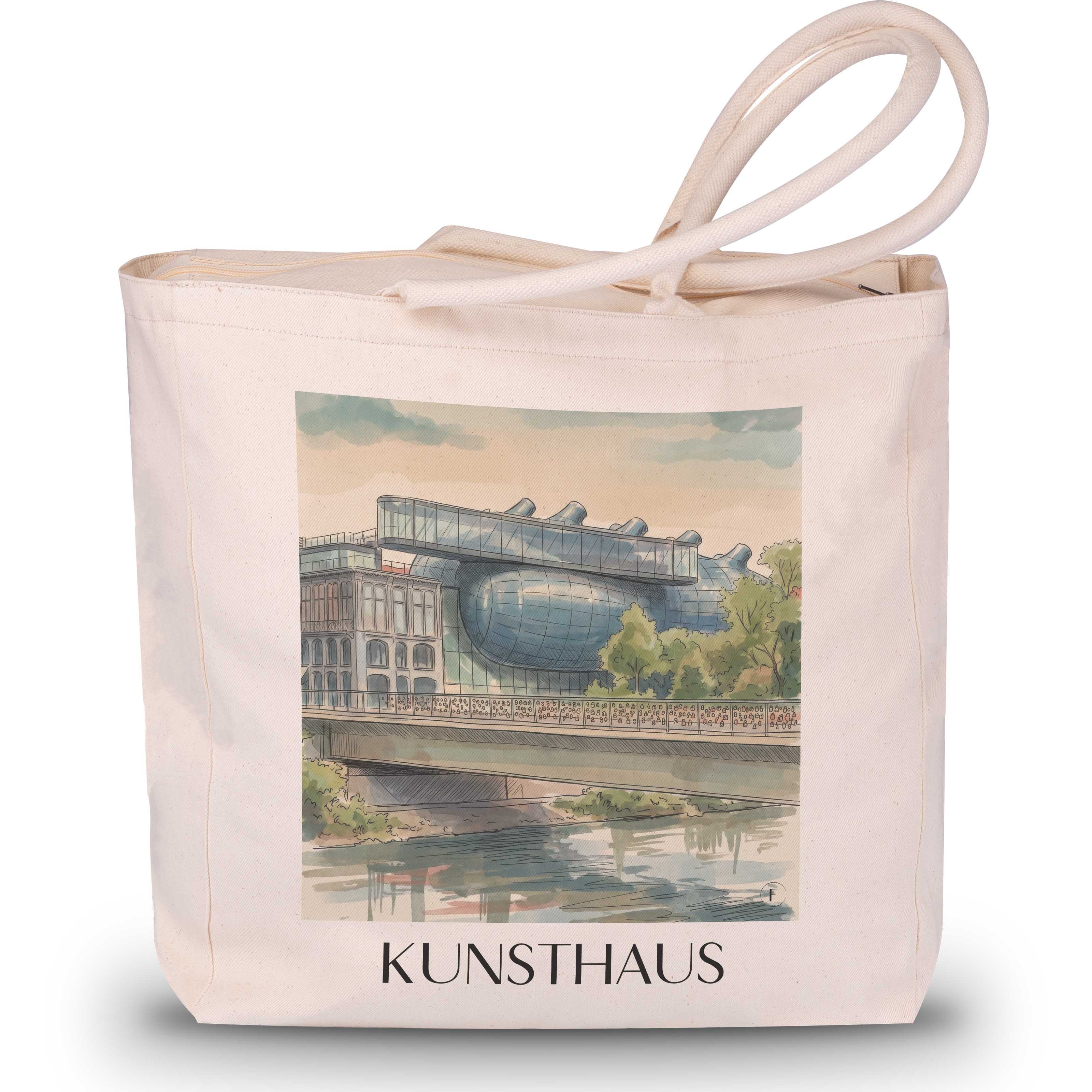 kunsthaus-graz-österreich-einkaufstasche-aquarell
