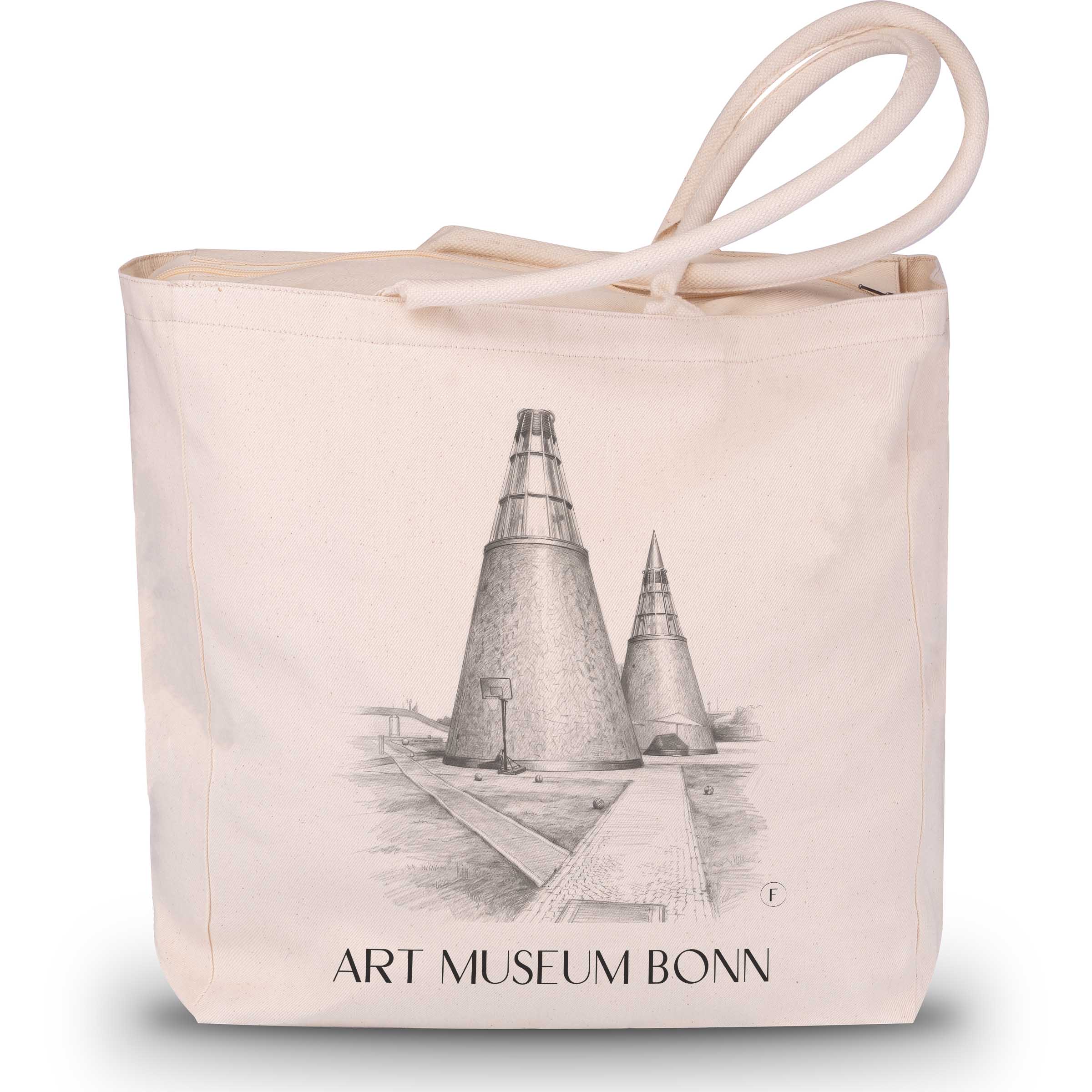 Kunstmuseum Shopping Tasche - Bonn - Deutschland Tote Bag - Einkaufstasche im Zeichnung Stil