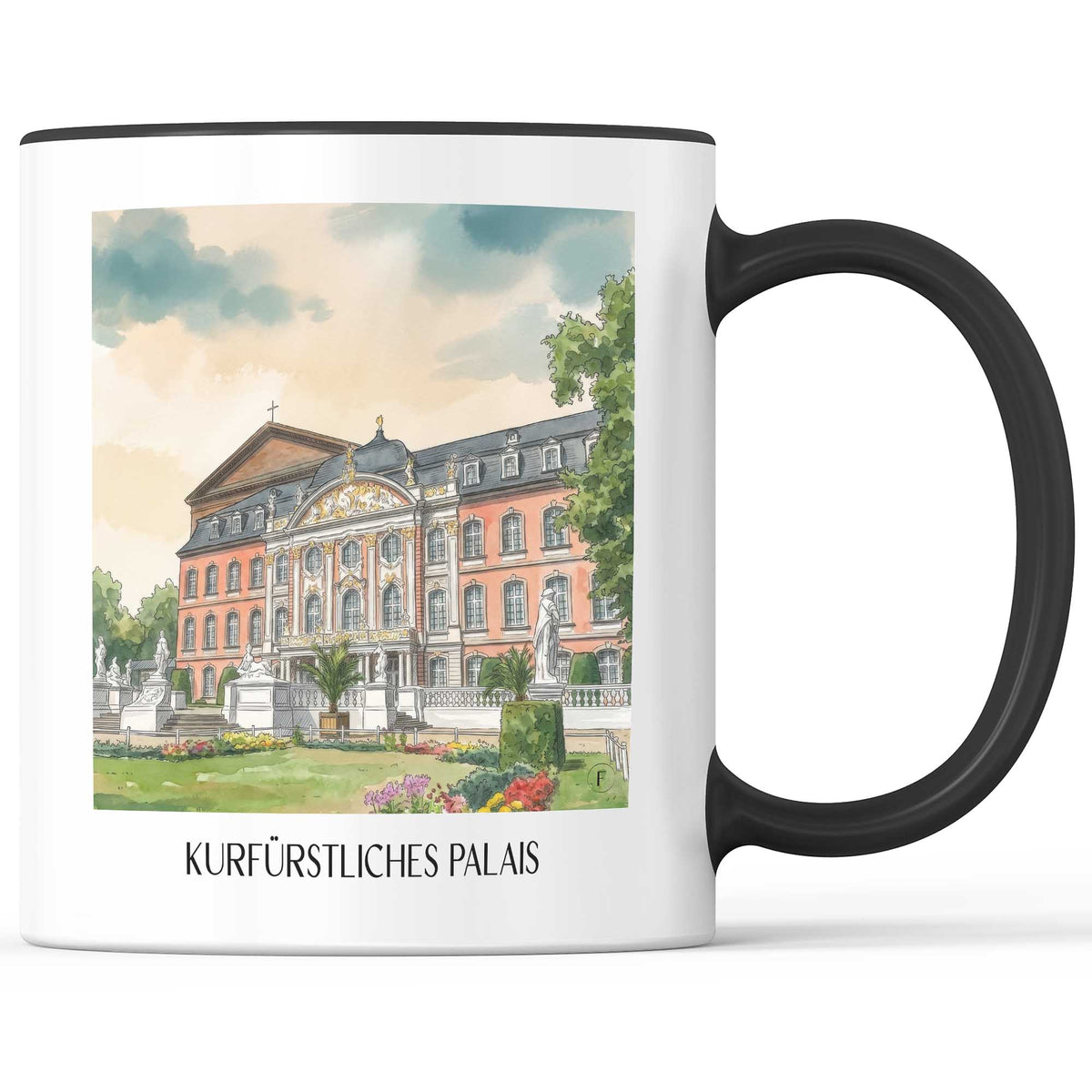 kurfürstliches-palais-trier-deutschland-kaffeebecher-aquarell