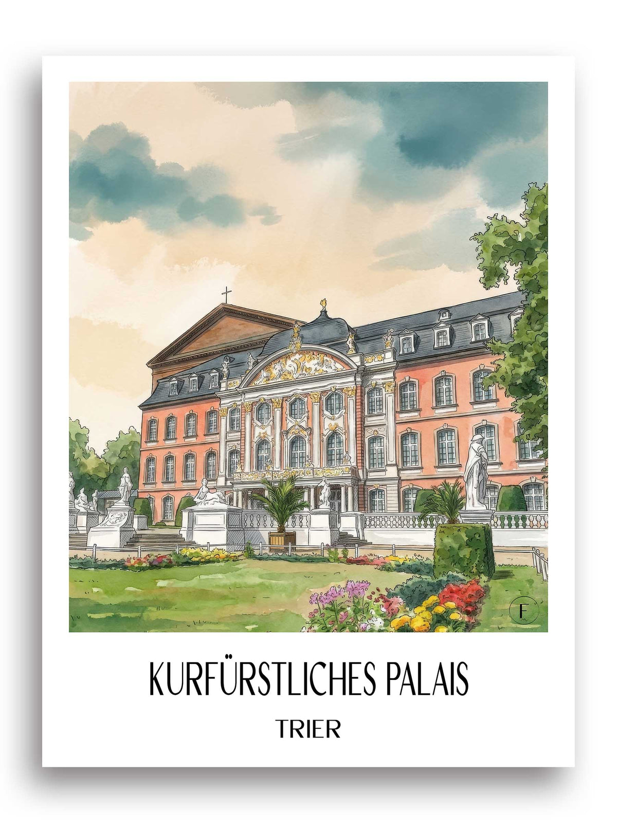 kurfürstliches-palais-trier-deutschland-poster-aquarell