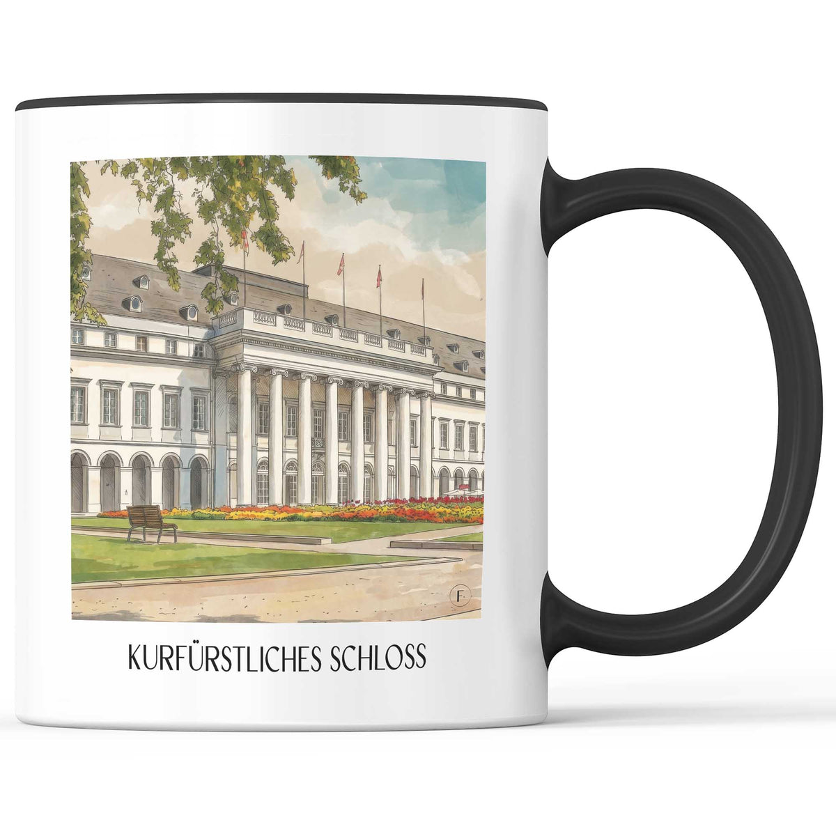 kurfürstliches-schloss-koblenz-deutschland-kaffeebecher-aquarell