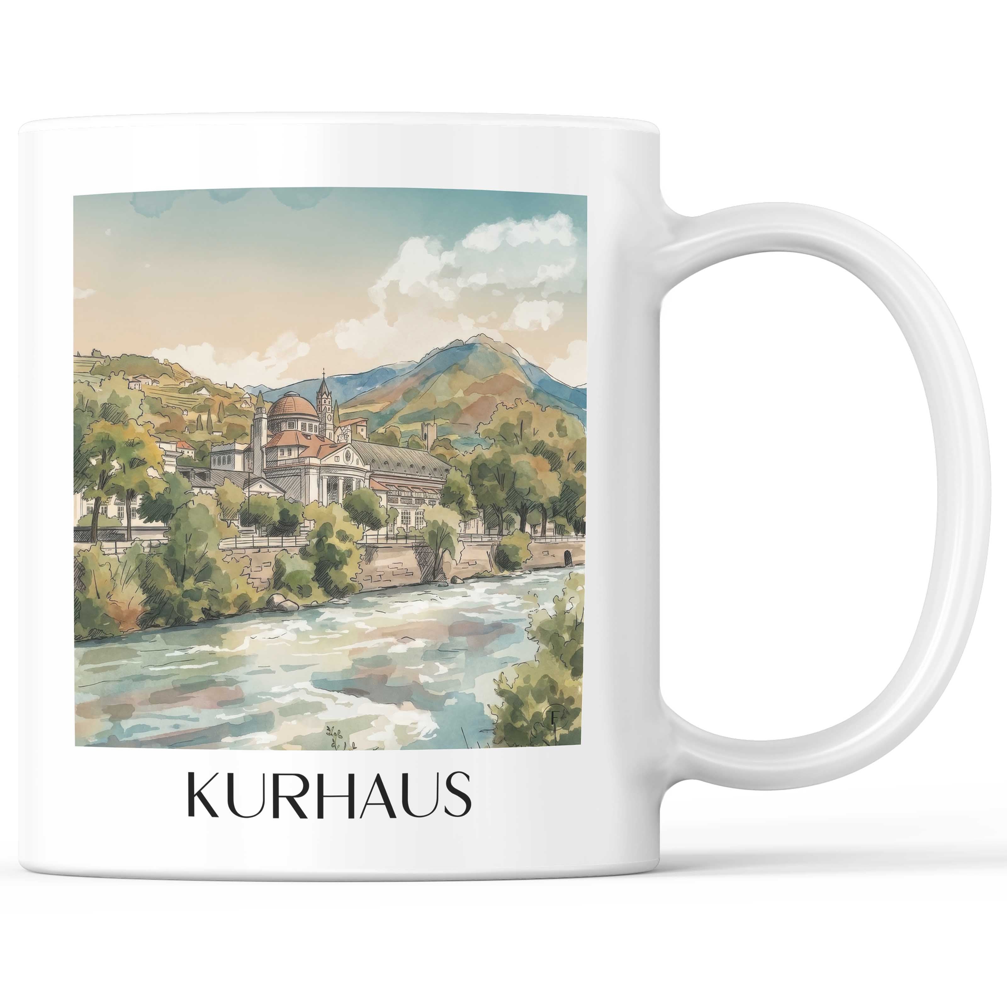 kurhaus--meran-italien-kaffeebecher-aquarell