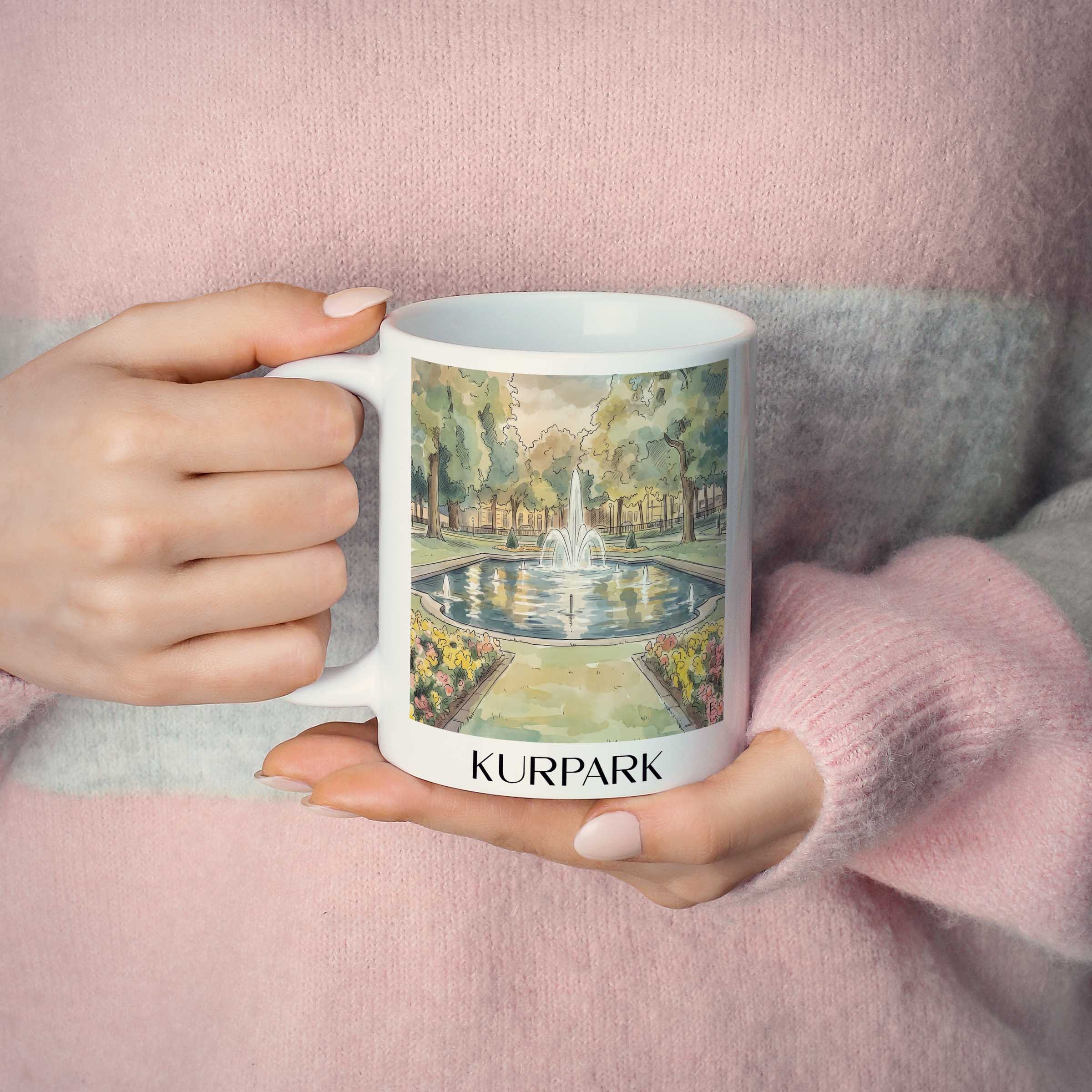 kurpark-aachen-deutschland-kaffeebecher-aquarell