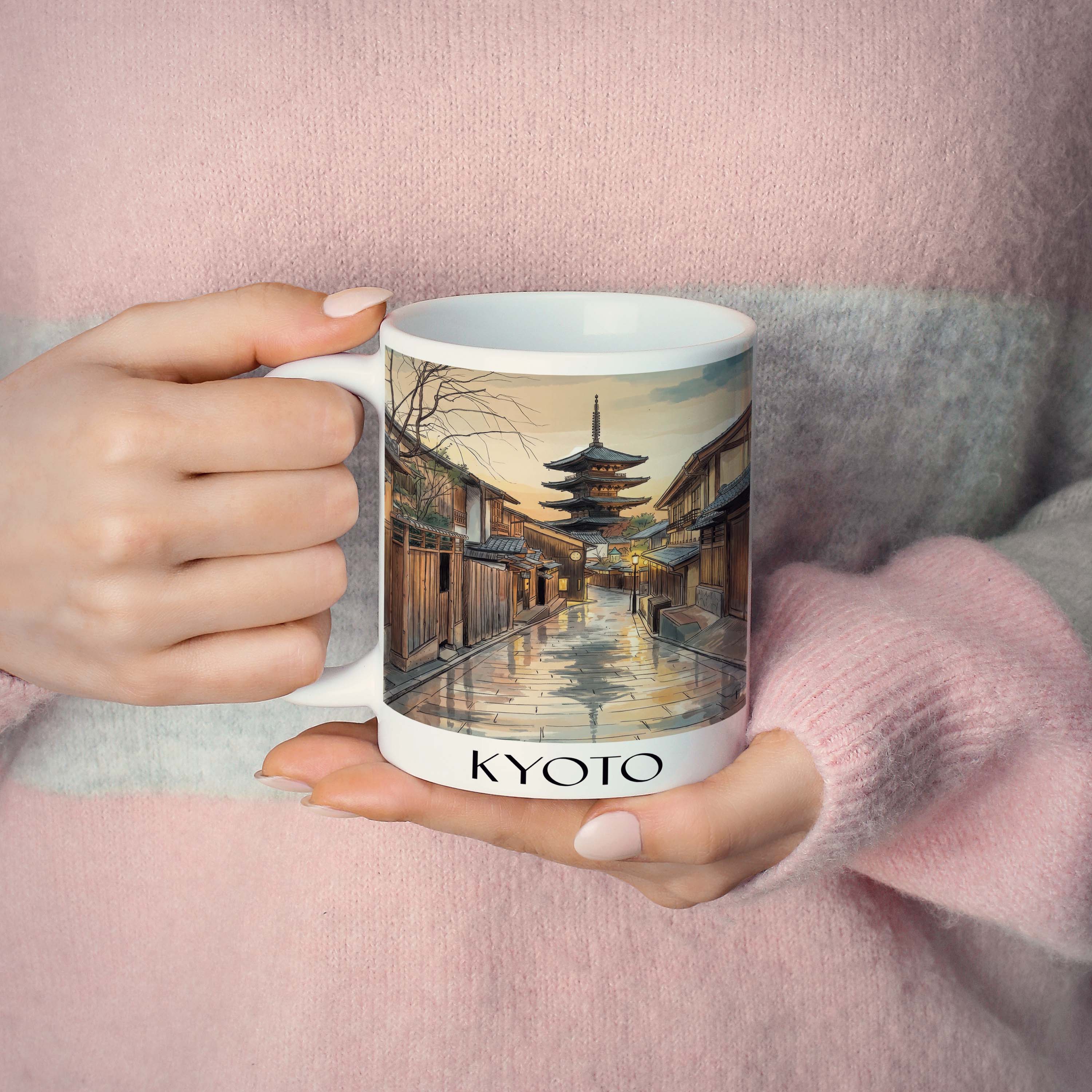 kyoto-japan-kaffeebecher-aquarell