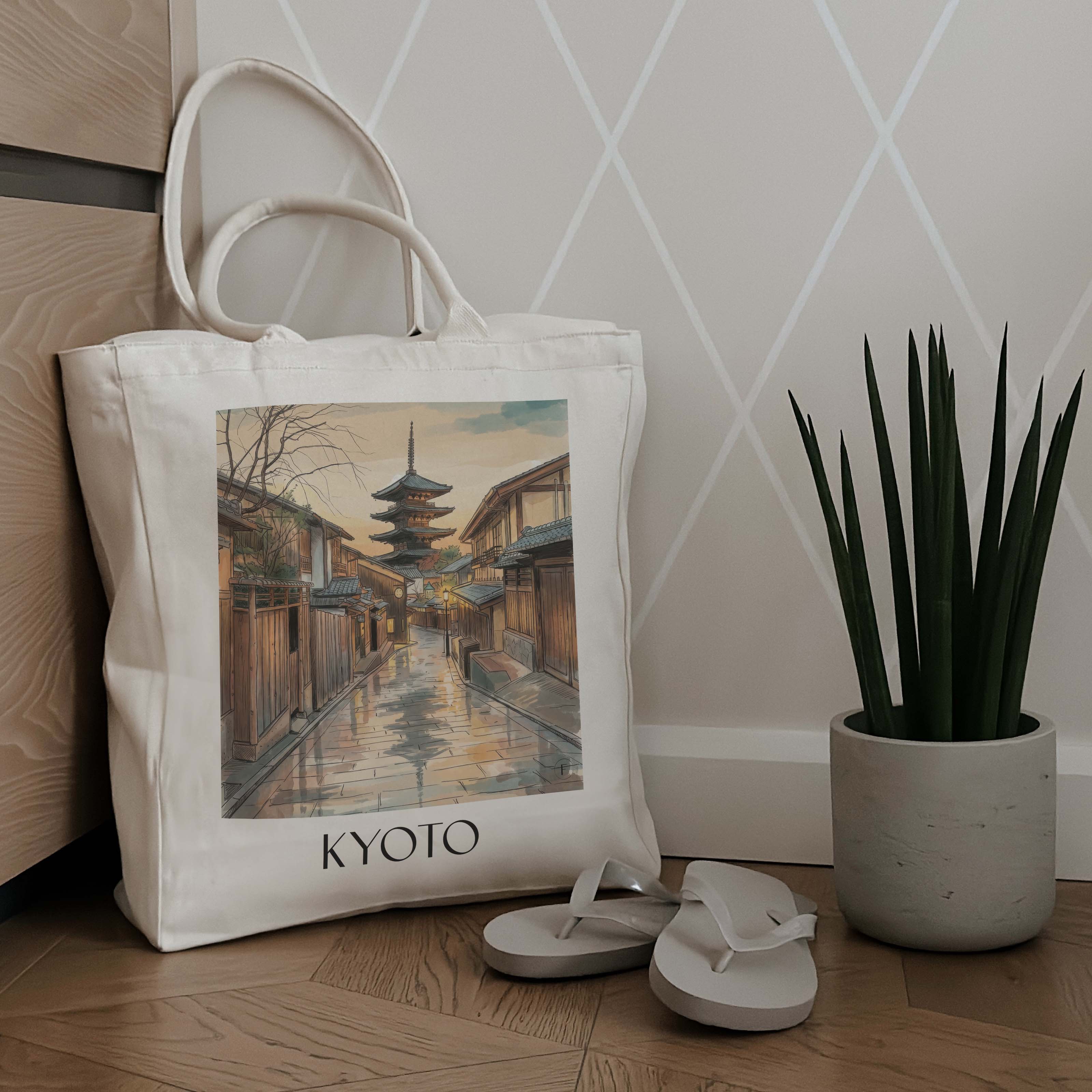 kyoto-japan-einkaufstasche-aquarell