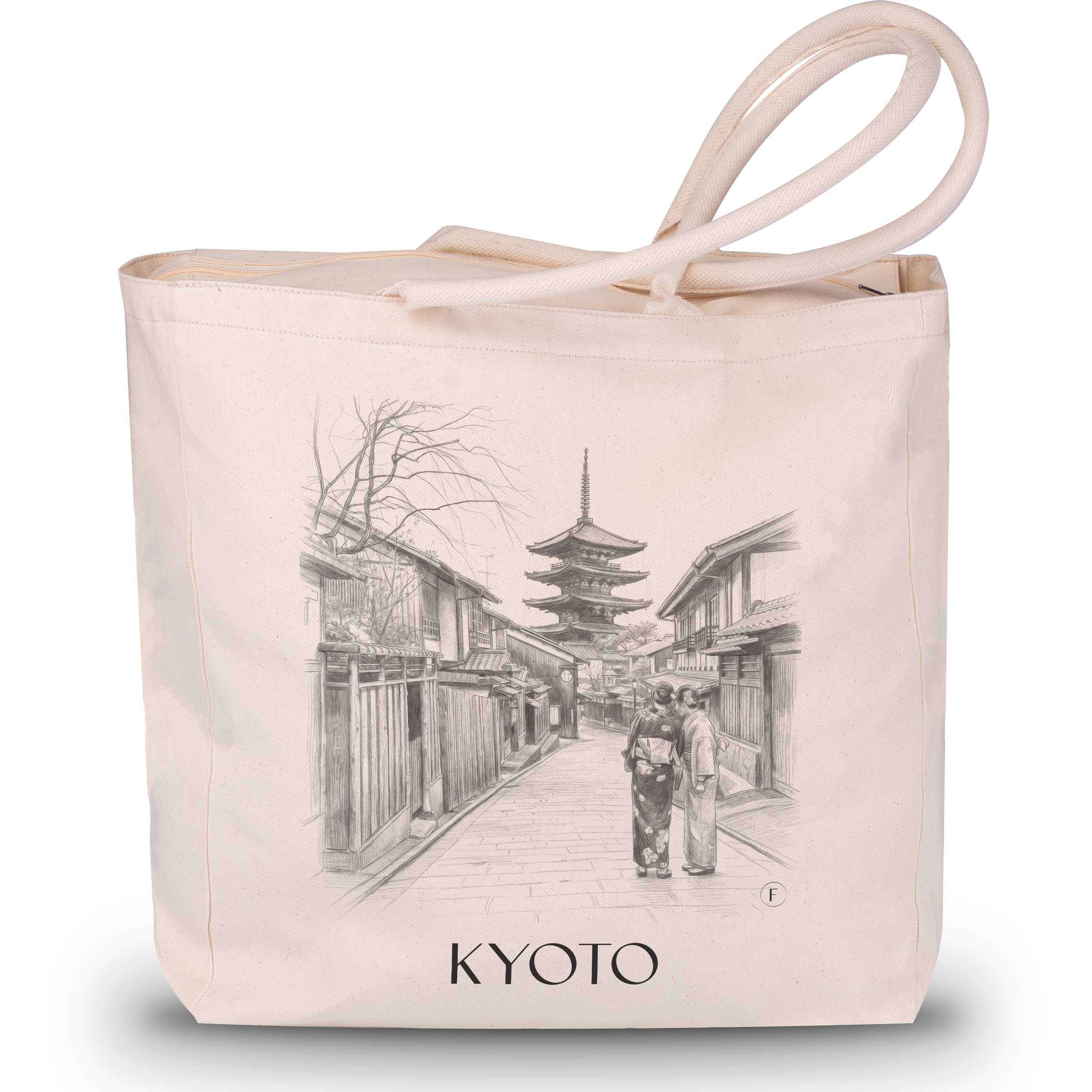 kyoto-japan-einkaufstasche-bleistift-zeichnung-drawing