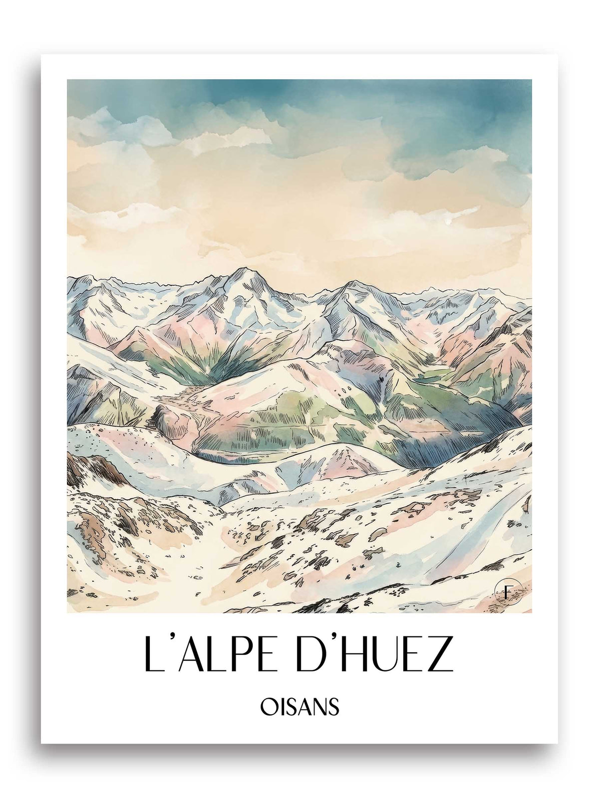 l'alpe-d'huez-oisans-frankreich-poster-aquarell
