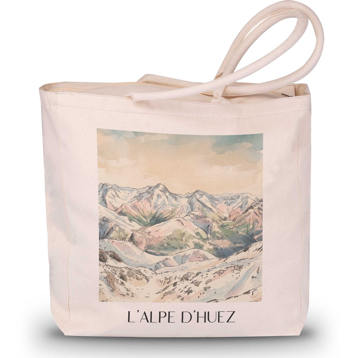 l'alpe-d'huez-oisans-frankreich-einkaufstasche-aquarell