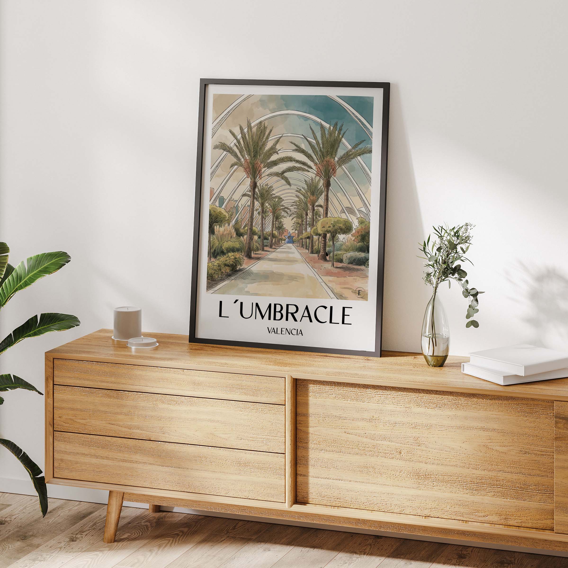 l’umbracle-valencia-spanien-poster-aquarell