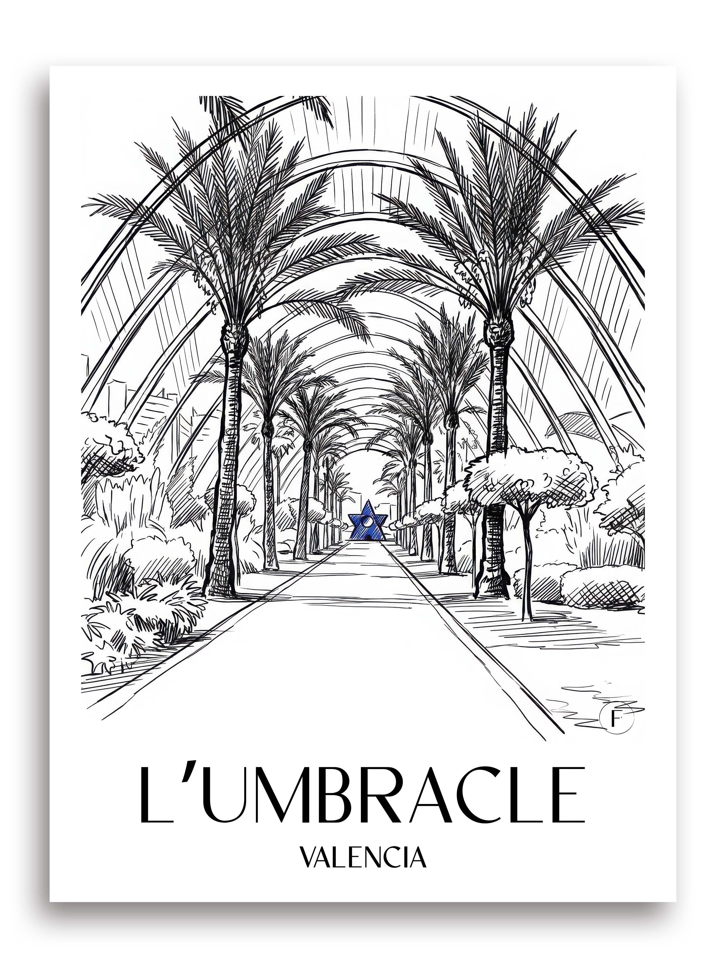 l’umbracle-valencia-spanien-poster-skizze