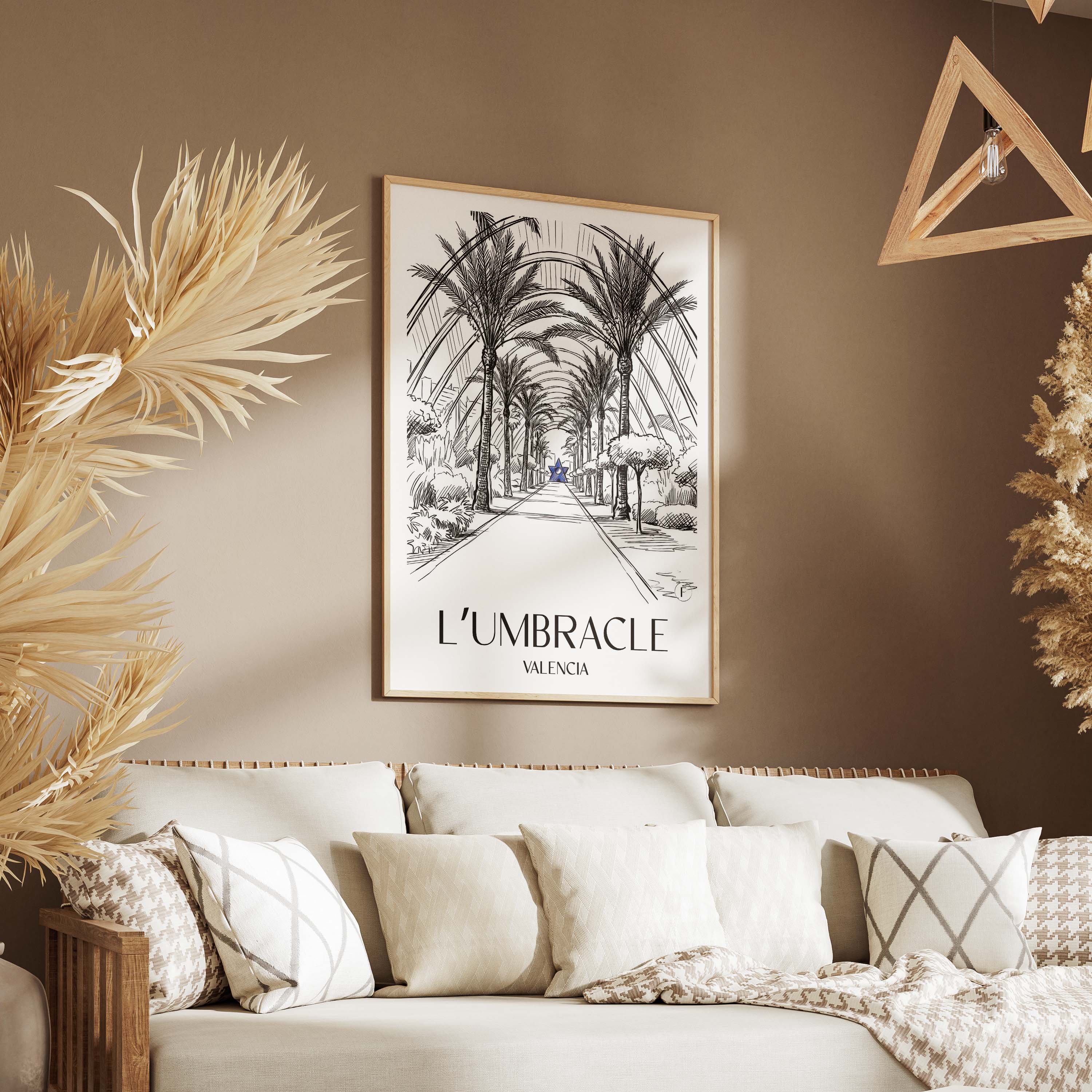 l’umbracle-valencia-spanien-poster-skizze