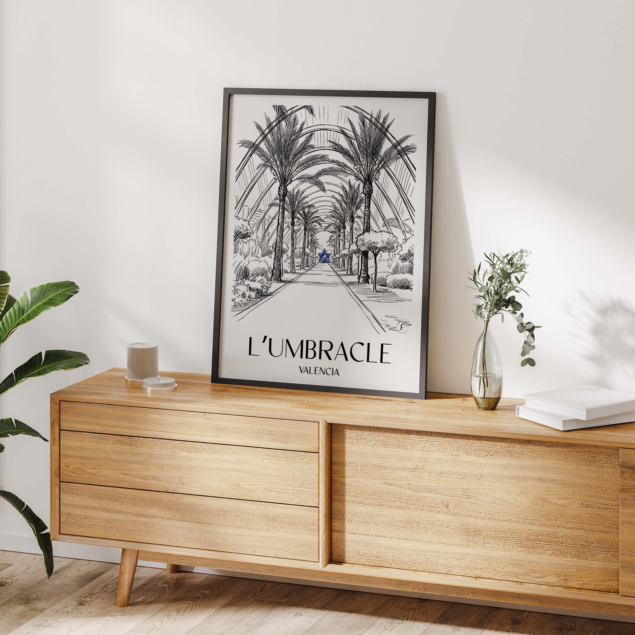 l’umbracle-valencia-spanien-poster-skizze