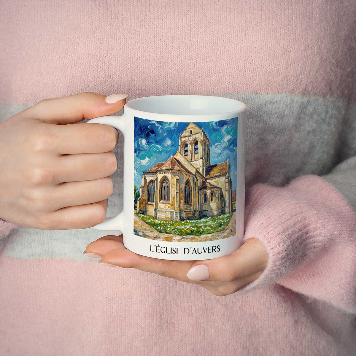 l'église-d'auvers-auvers-sur-oise-frankreich-kaffeebecher-oil-painting-oelgemaelde