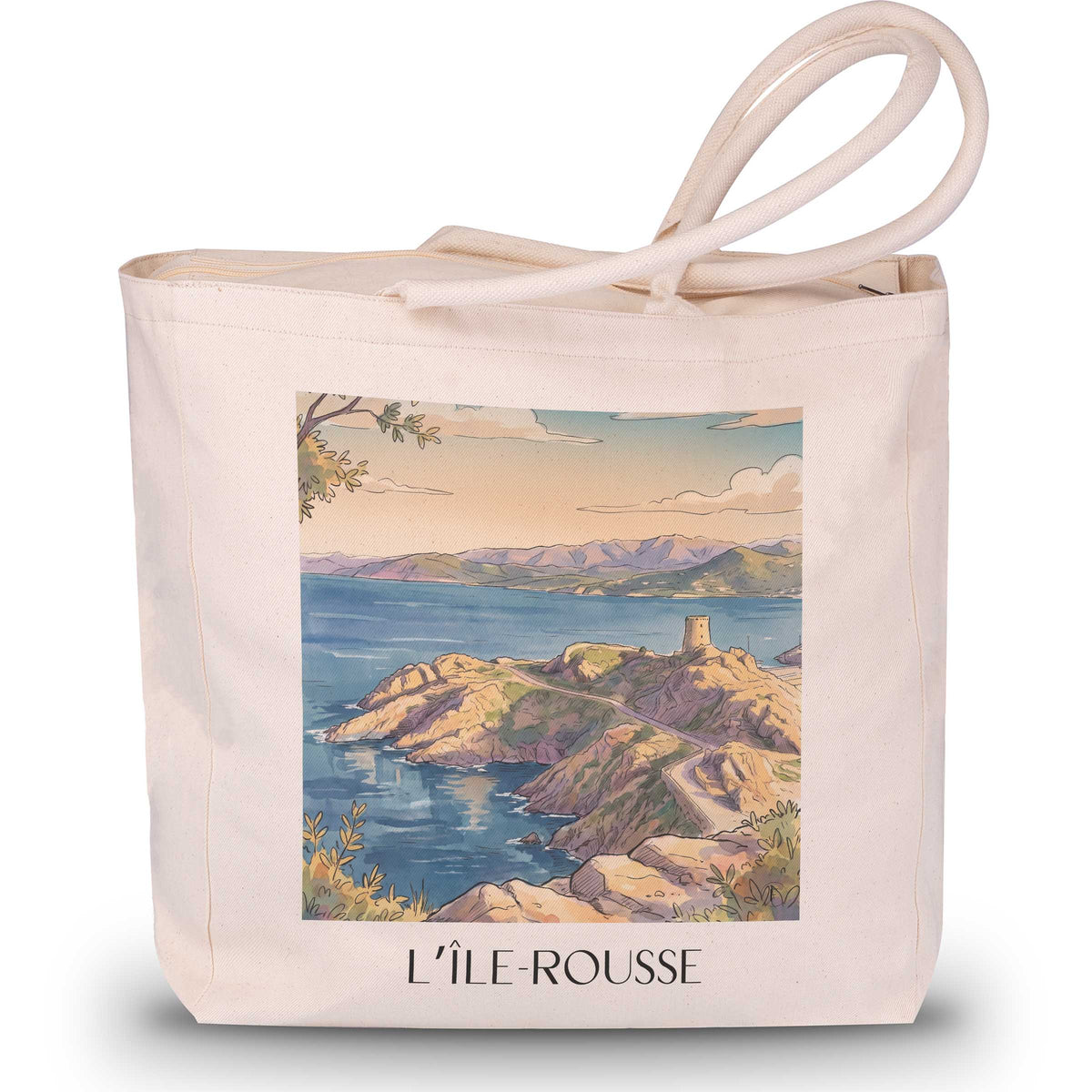 l’île-rousse-balagne-frankreich-einkaufstasche-aquarell