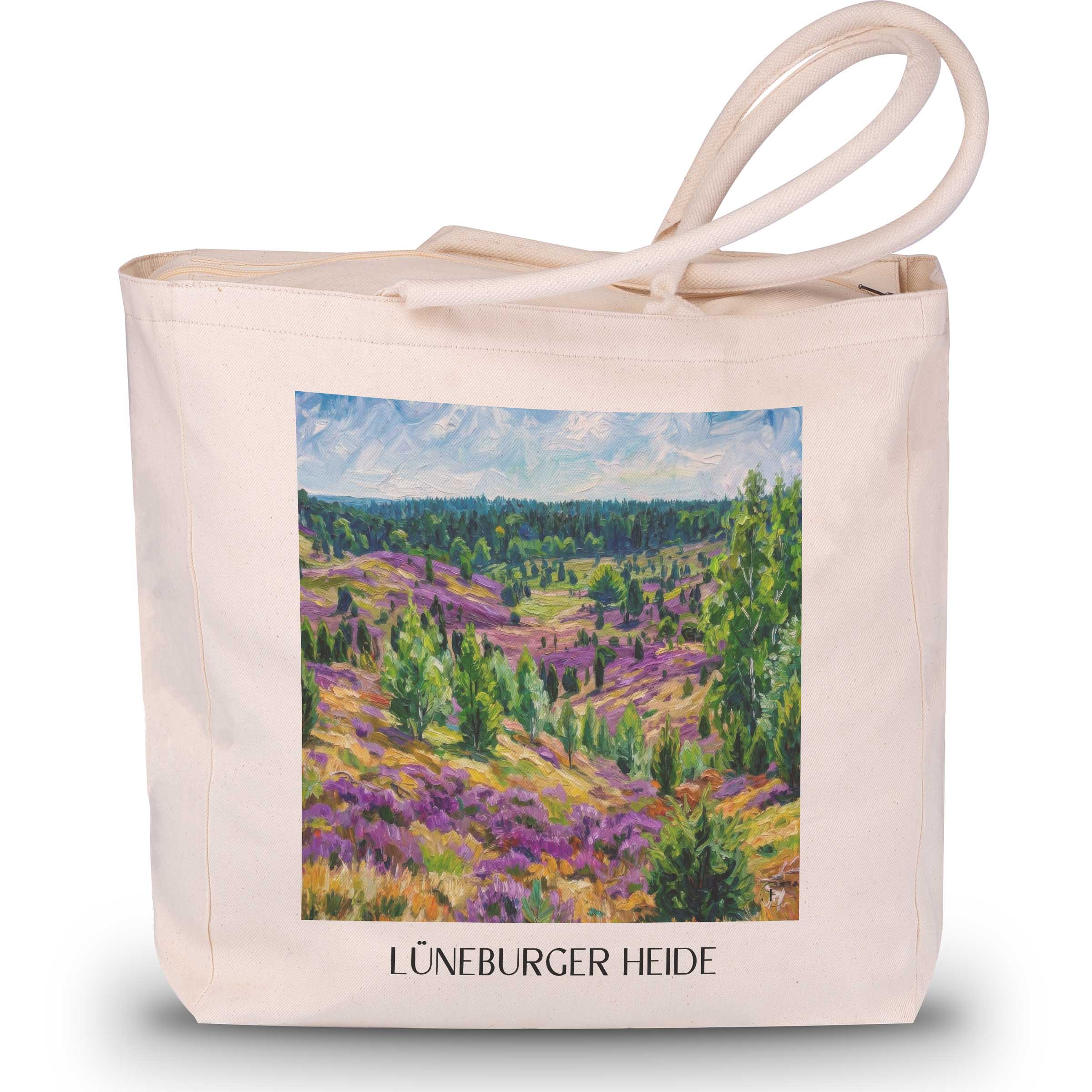 lüneburger-heide-niedersachsen-deutschland-einkaufstasche-oil-painting-oelgemaelde