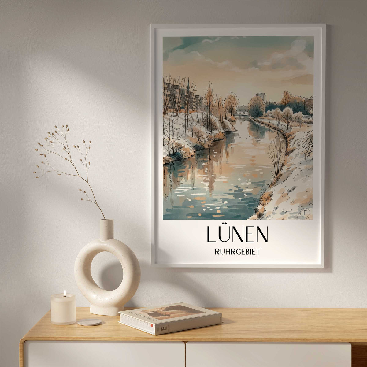 lünen-ruhrgebiet-deutschland-poster-aquarell