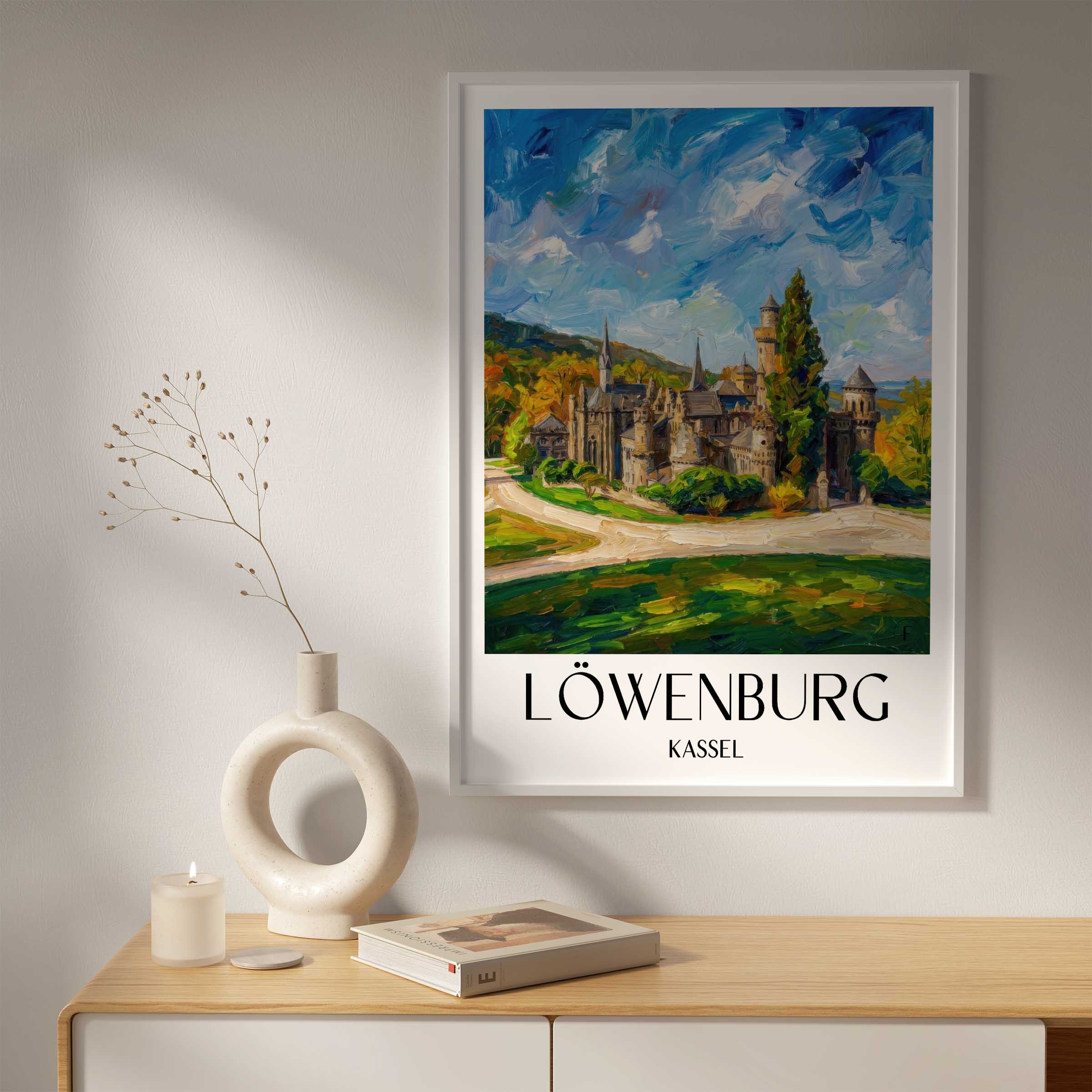 löwenburg-kassel-deutschland-poster-oil-painting-oelgemaelde