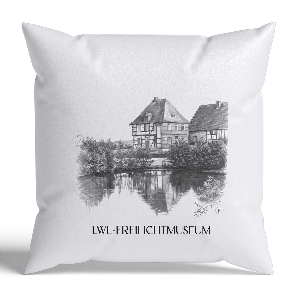 lwl-freilichtmuseum-detmold-deutschland-kissenbezug-bleistift-zeichnung-drawing