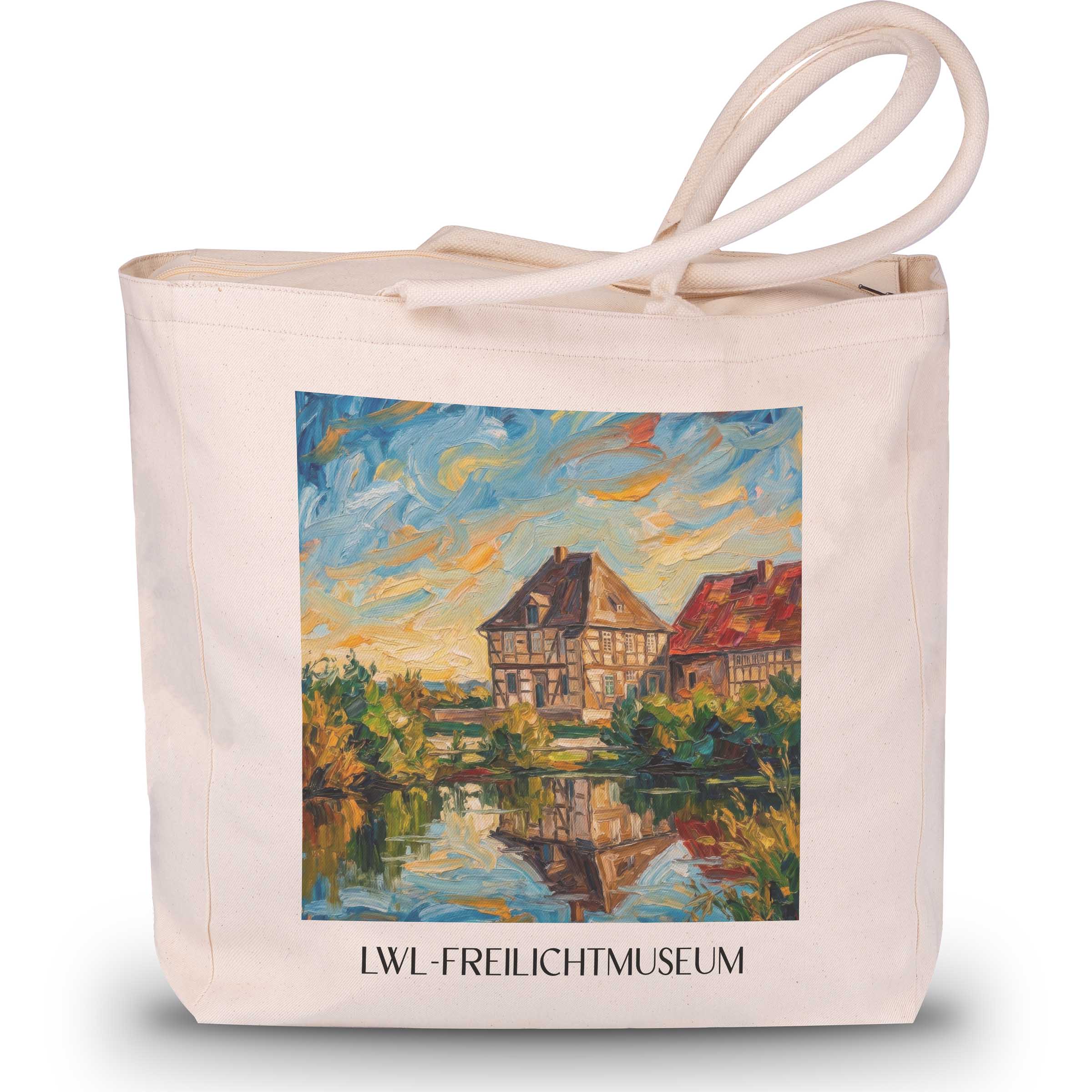 lwl-freilichtmuseum-detmold-deutschland-einkaufstasche-oil-painting-oelgemaelde