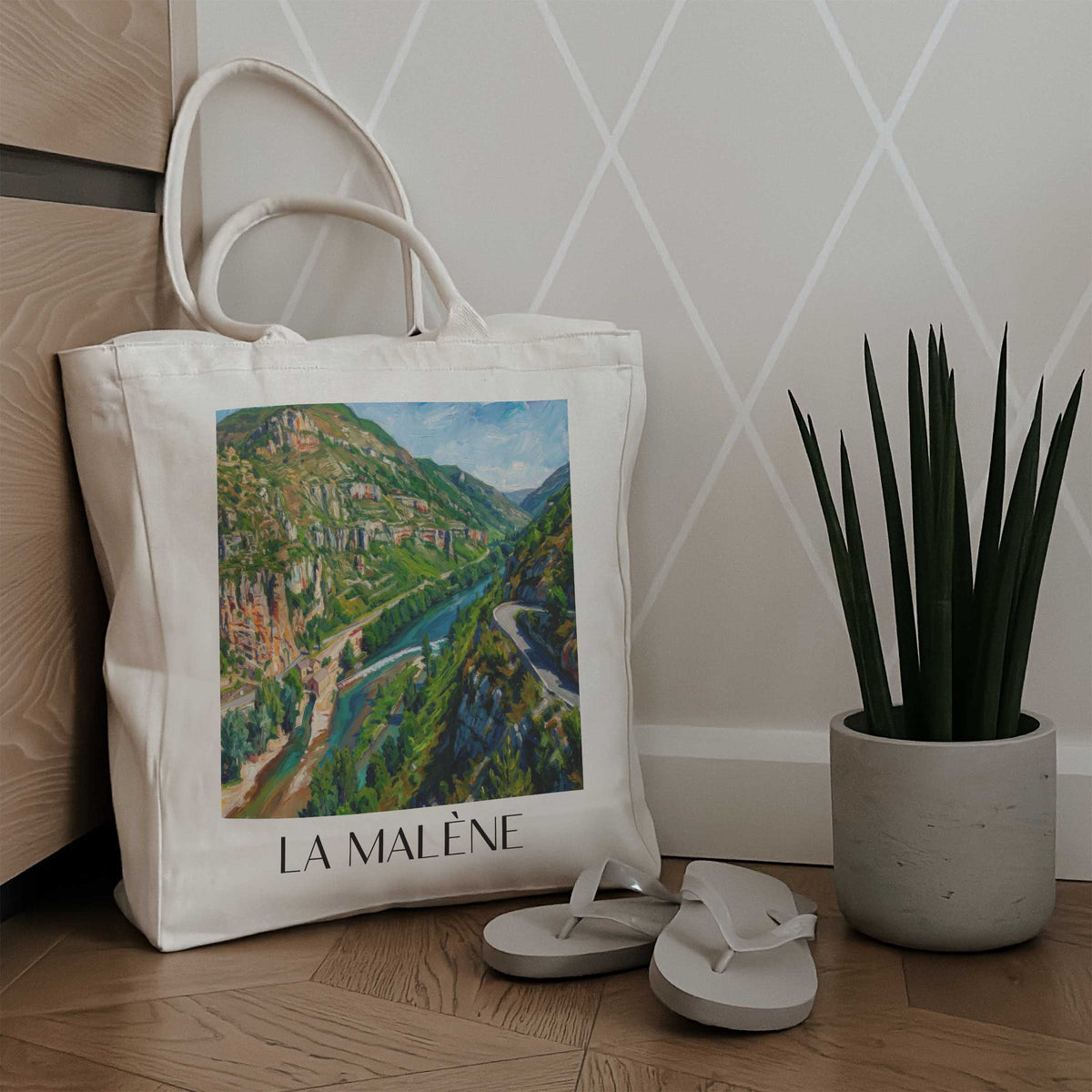 la-malène-gorges-du-tarn-frankreich-einkaufstasche-oil-painting-oelgemaelde