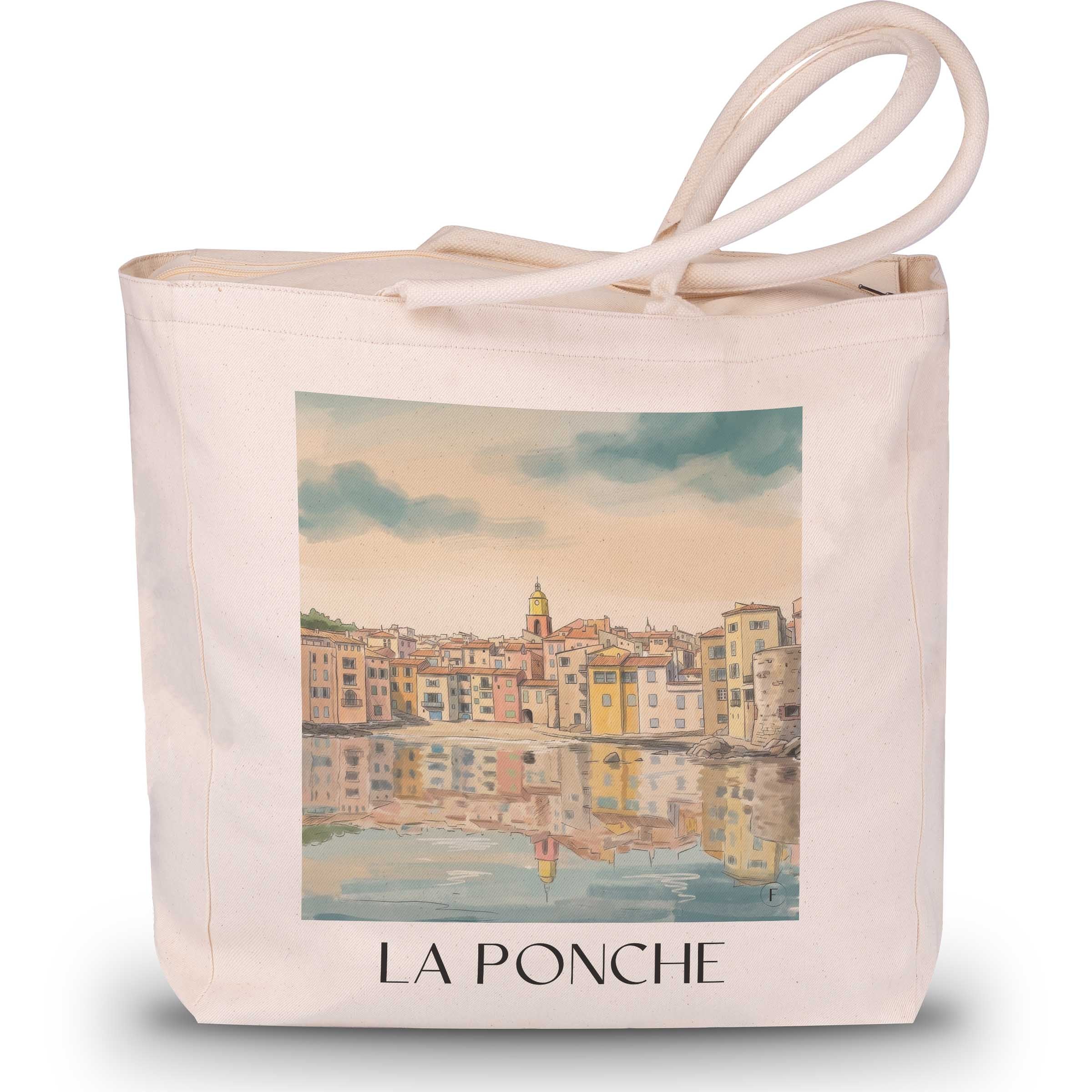 la-ponche-saint-tropez-frankreich-einkaufstasche-aquarell