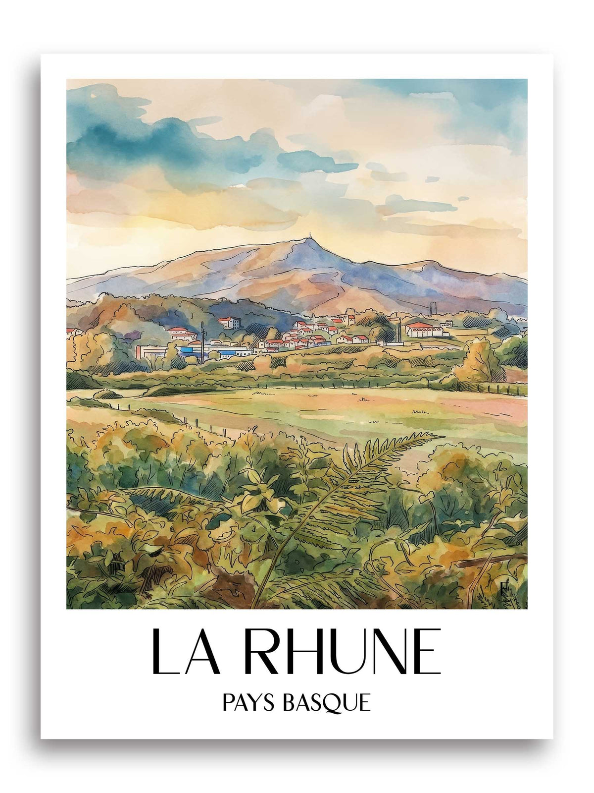 la-rhune-pays-basque-frankreich-poster-aquarell