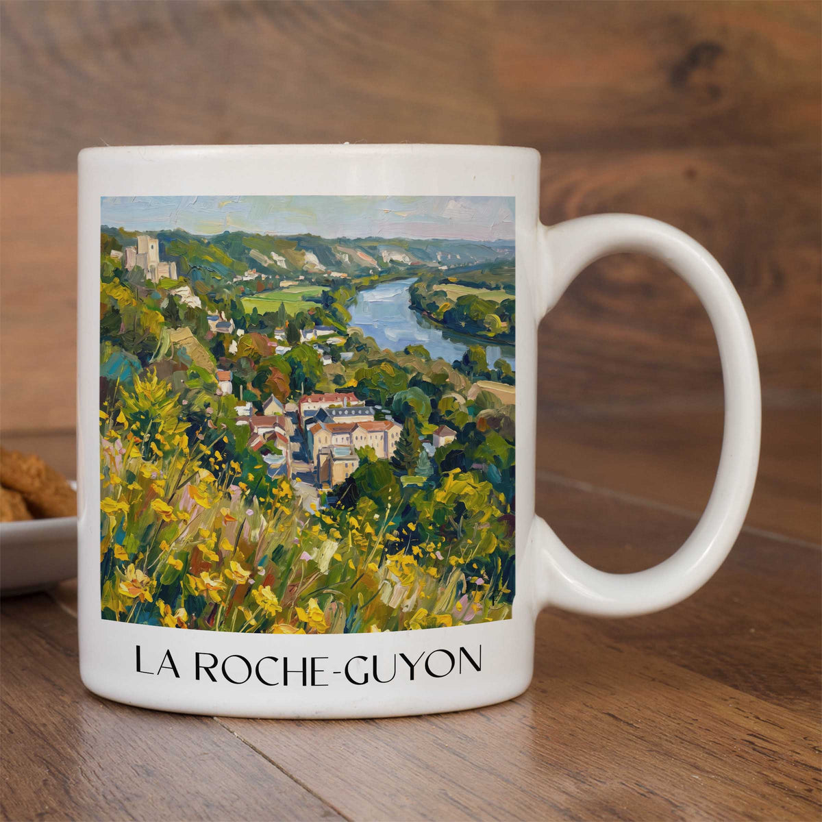 la-roche-guyon-vexin-français-frankreich-kaffeebecher-oil-painting-oelgemaelde