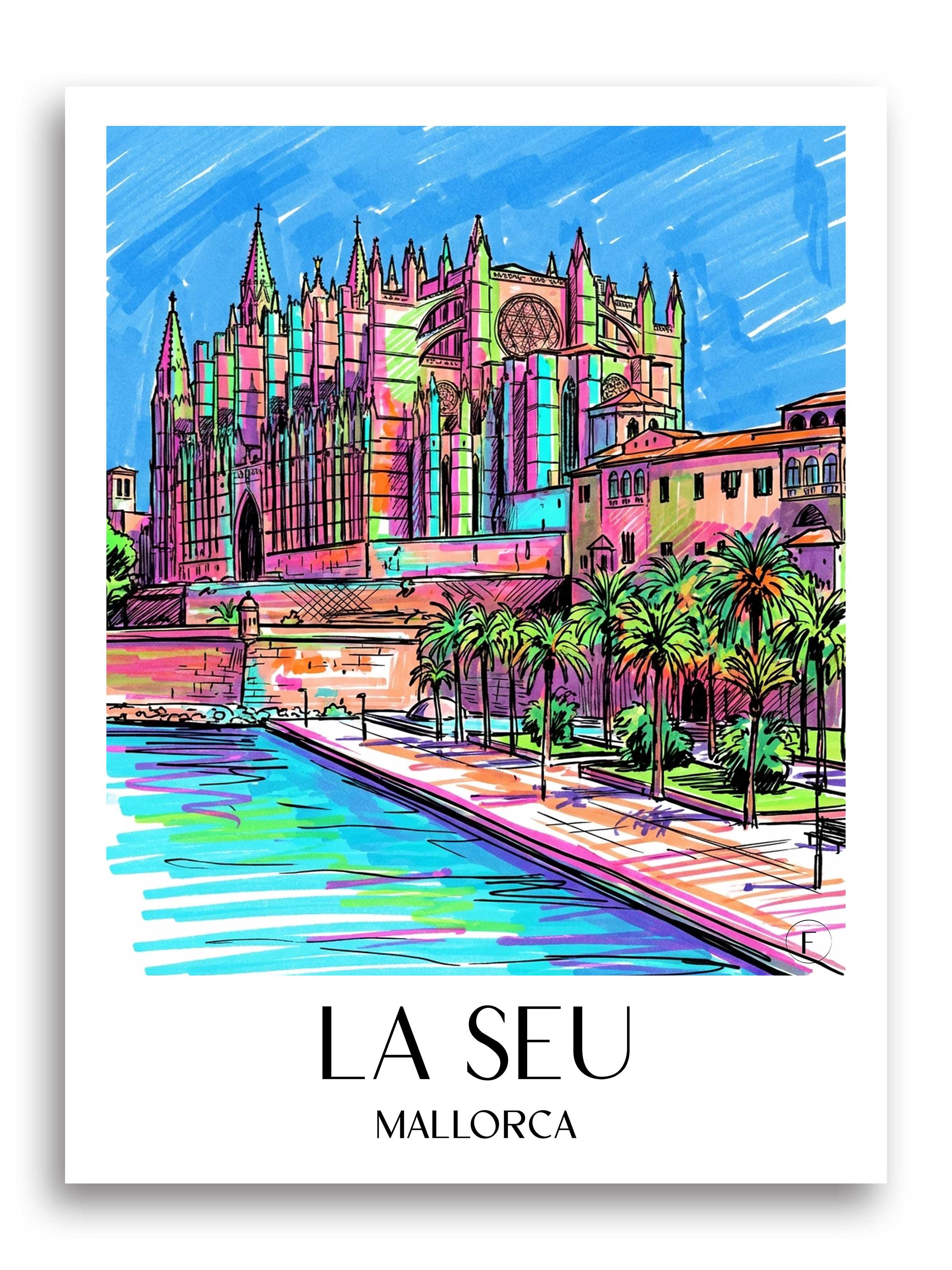 la-seu-mallorca-spanien-poster-graffiti