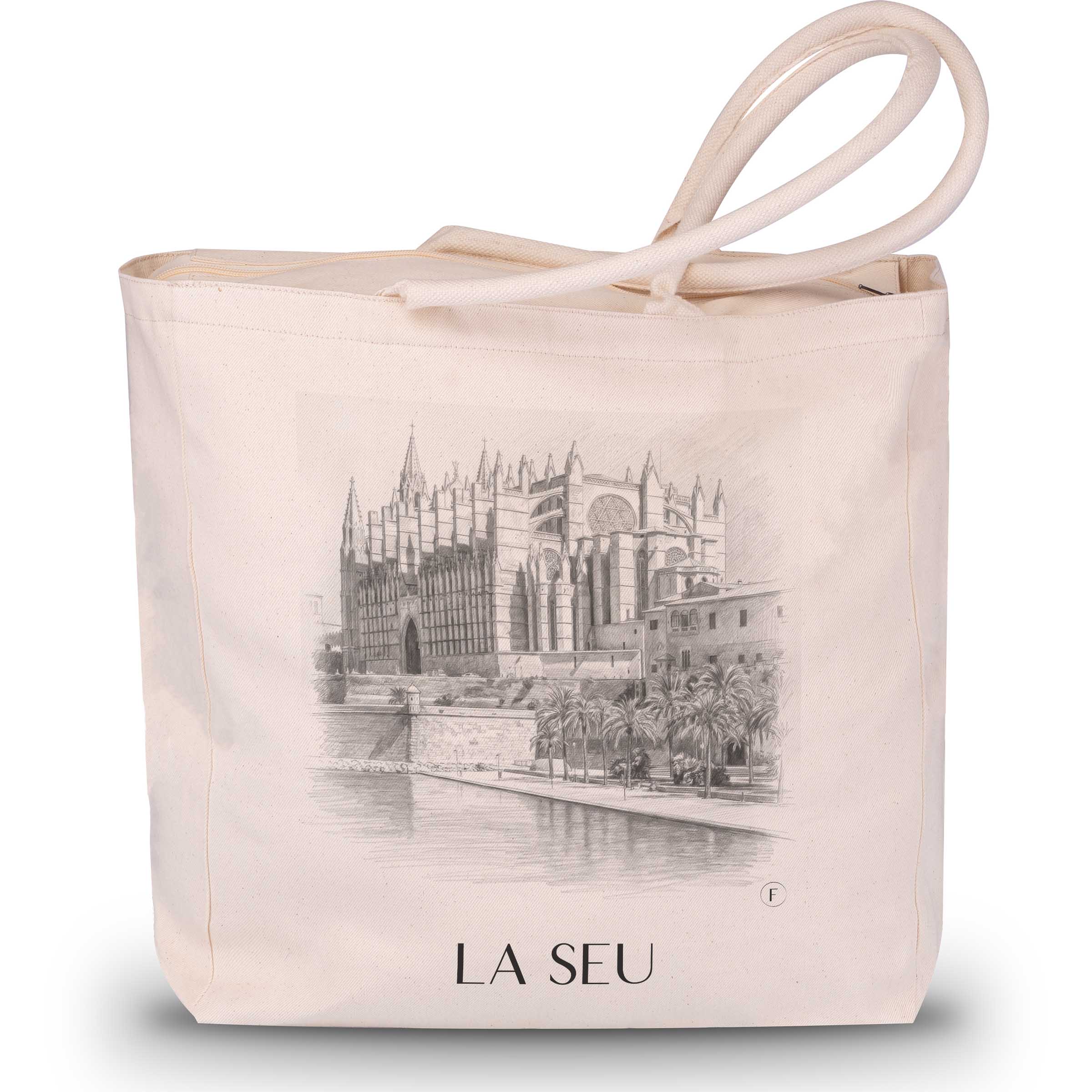 la-seu-mallorca-spanien-einkaufstasche-bleistift-zeichnung-drawing
