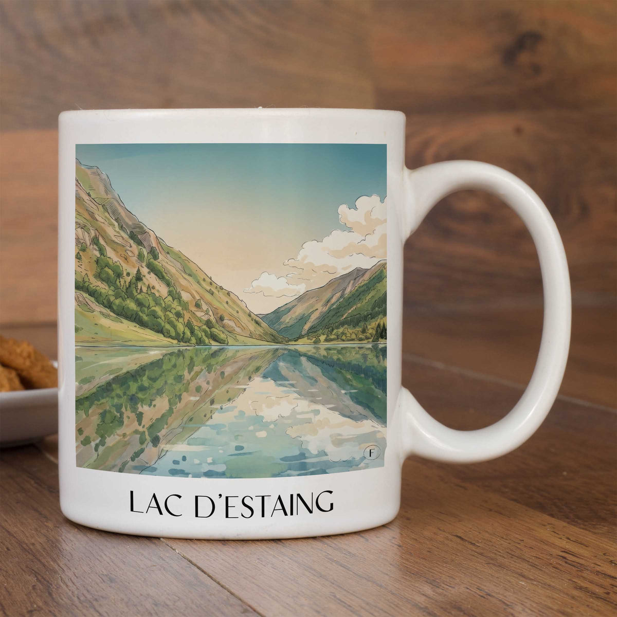 lac-d'estaing-val-d'azun-frankreich-kaffeebecher-aquarell