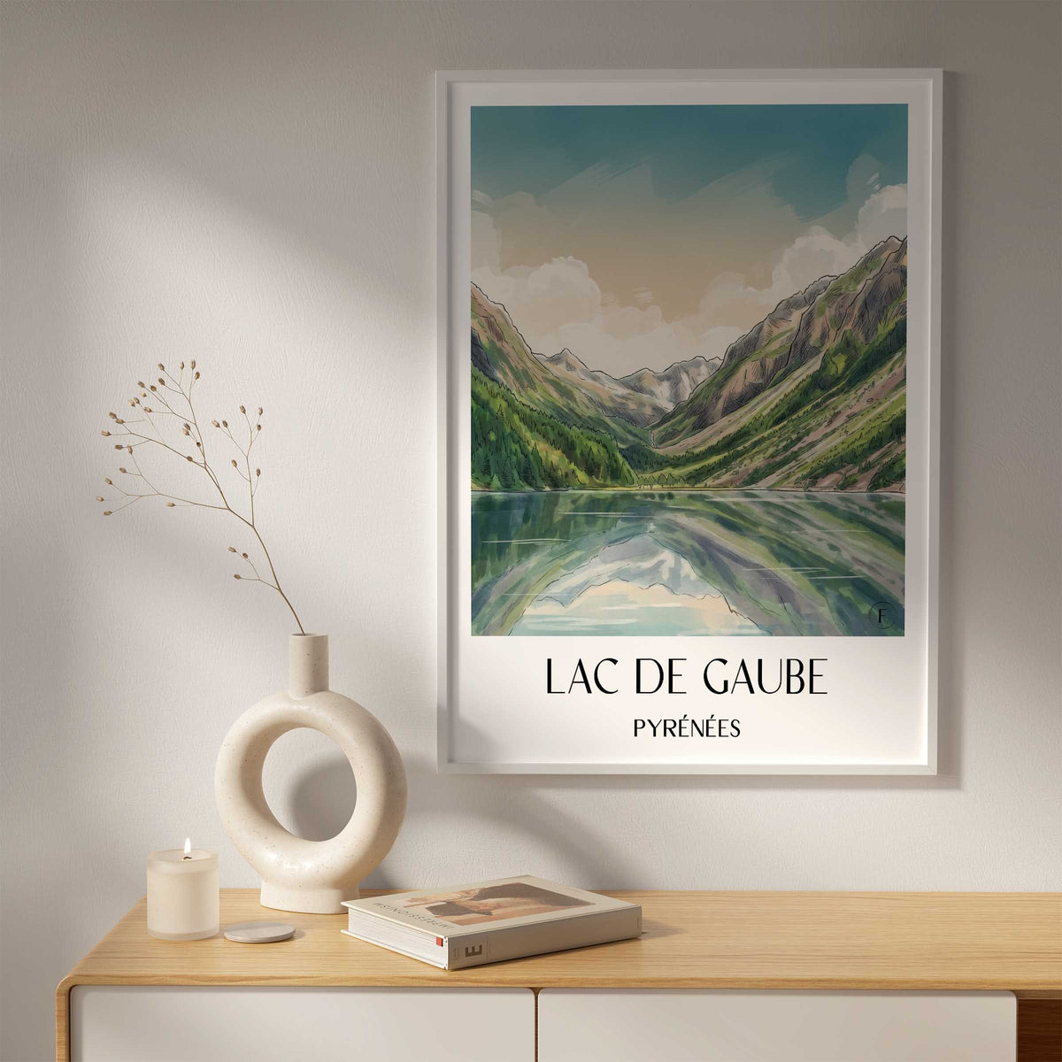 lac-de-gaube-pyrénées-frankreich-poster-aquarell