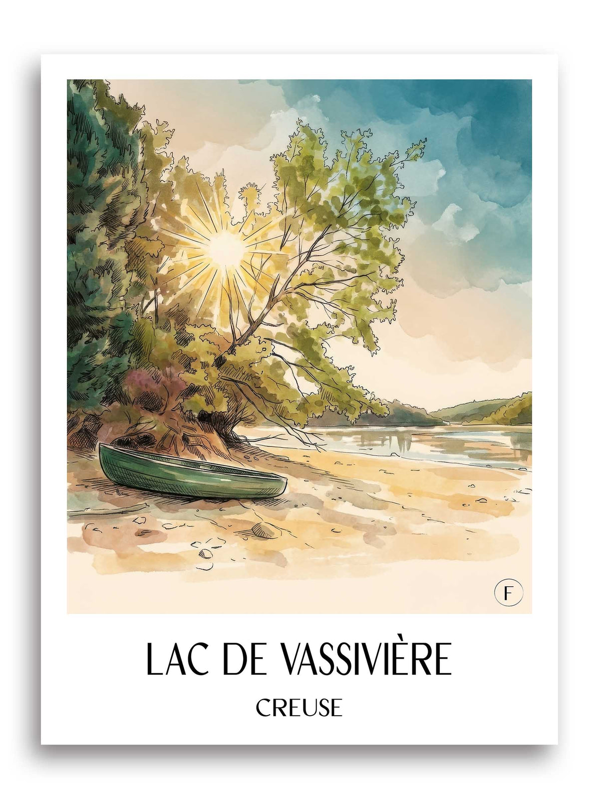 lac-de-vassivière-creuse-frankreich-poster-aquarell