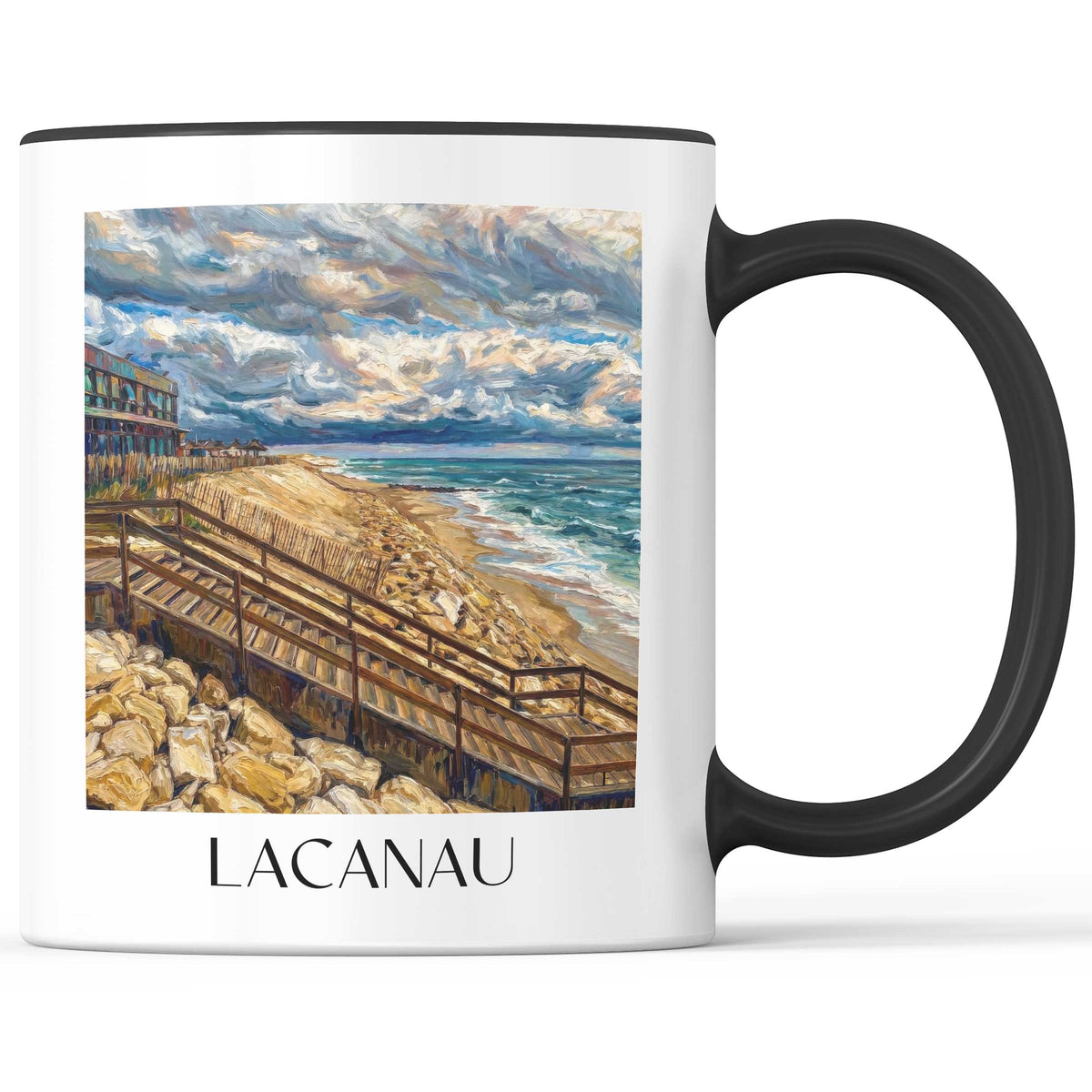 lacanau-côte-d'argent-frankreich-kaffeebecher-oil-painting-oelgemaelde