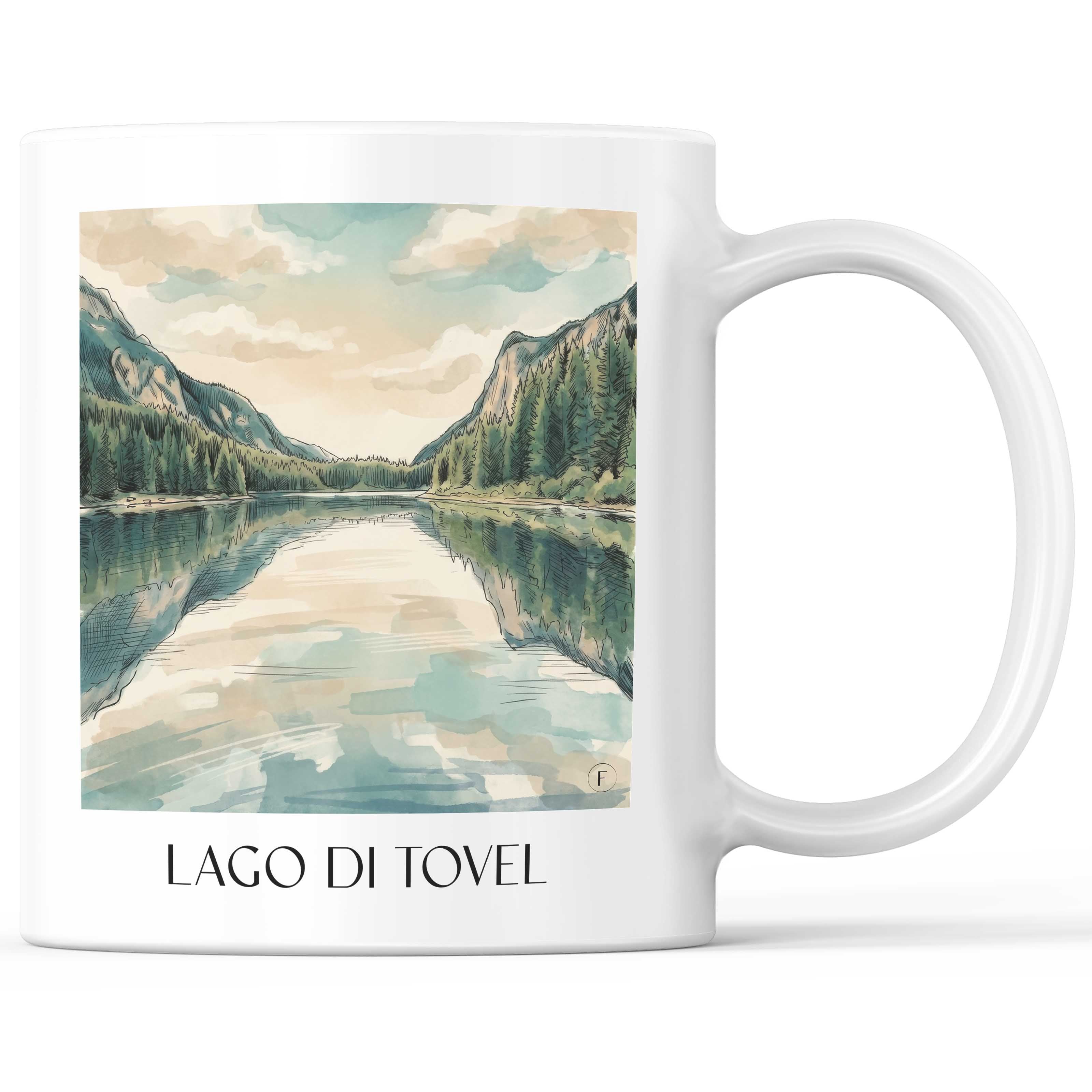 lago-di-tovel-trentino-italien-kaffeebecher-aquarell