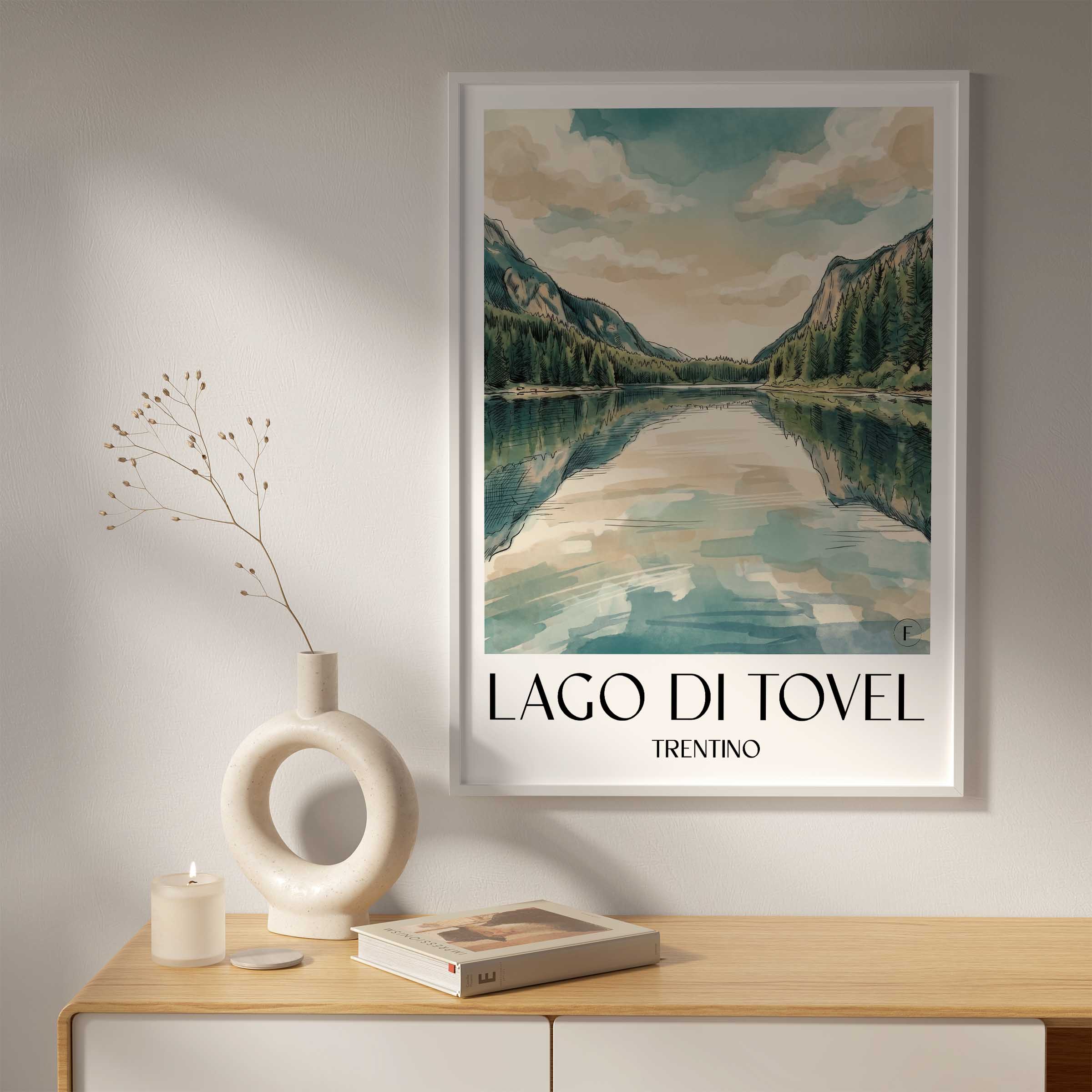 lago-di-tovel-trentino-italien-poster-aquarell