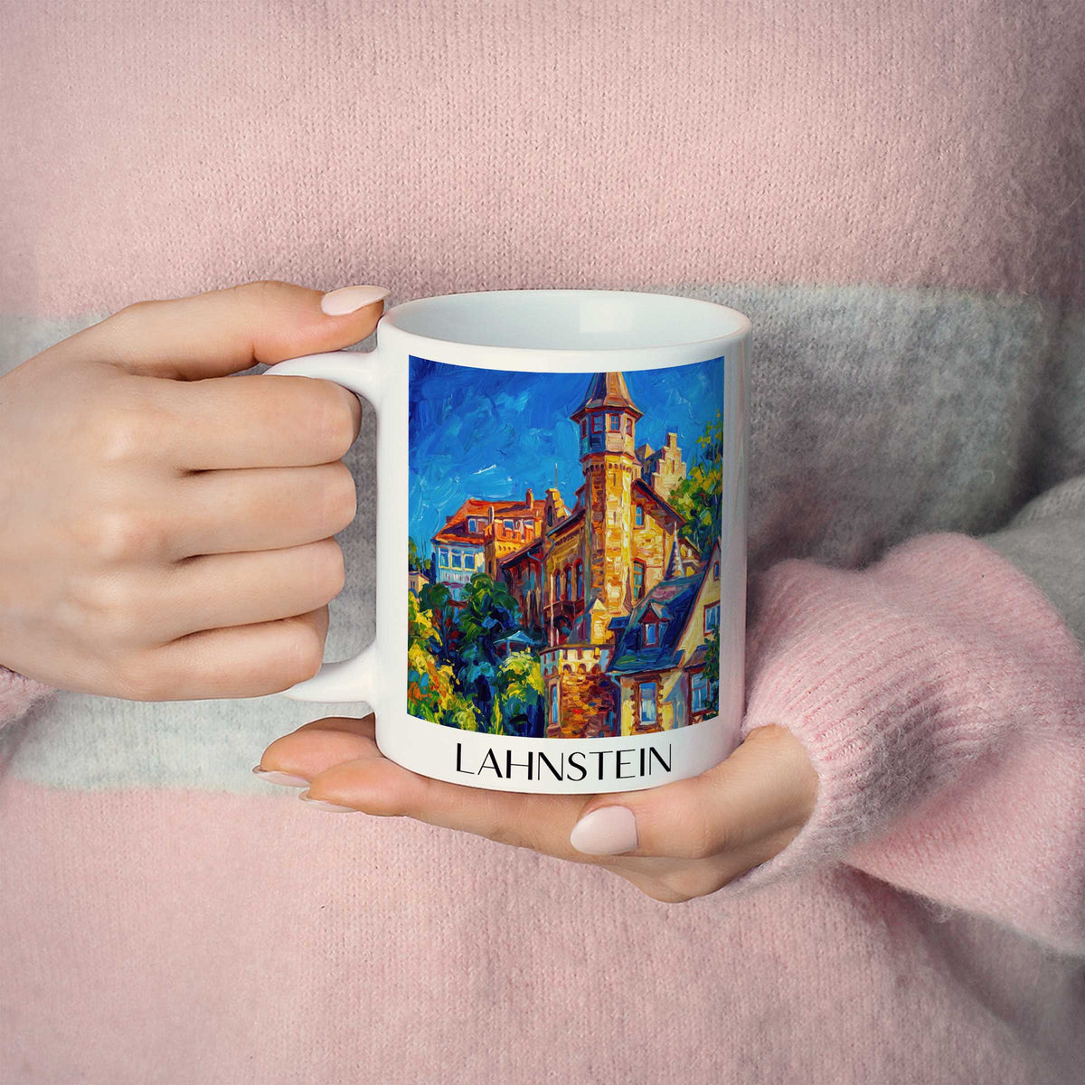 lahnstein-mittelrheintal-deutschland-kaffeebecher-oil-painting-oelgemaelde