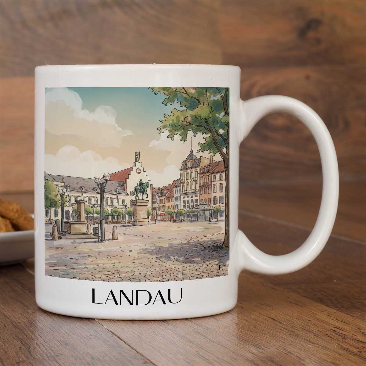 landau-pfalz-deutschland-kaffeebecher-aquarell