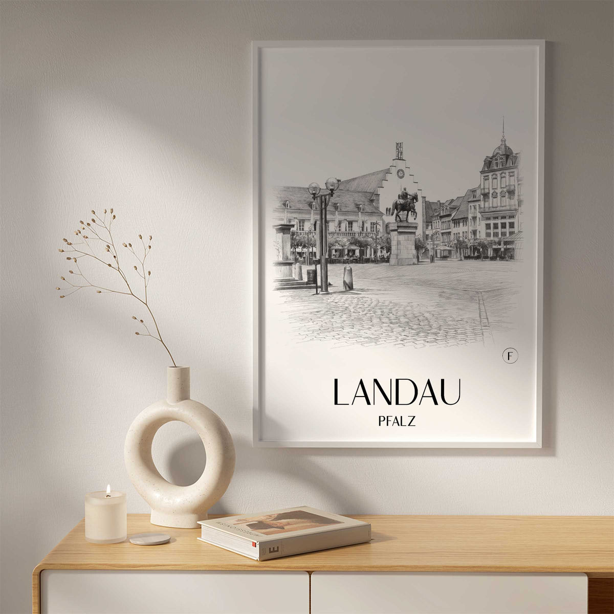landau-pfalz-deutschland-poster-bleistift-zeichnung-drawing