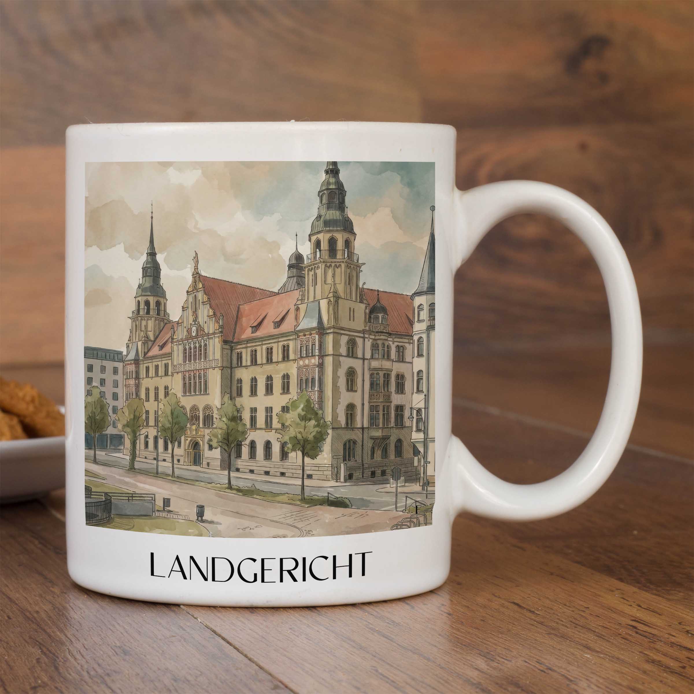 landgericht-halle-deutschland-kaffeebecher-aquarell