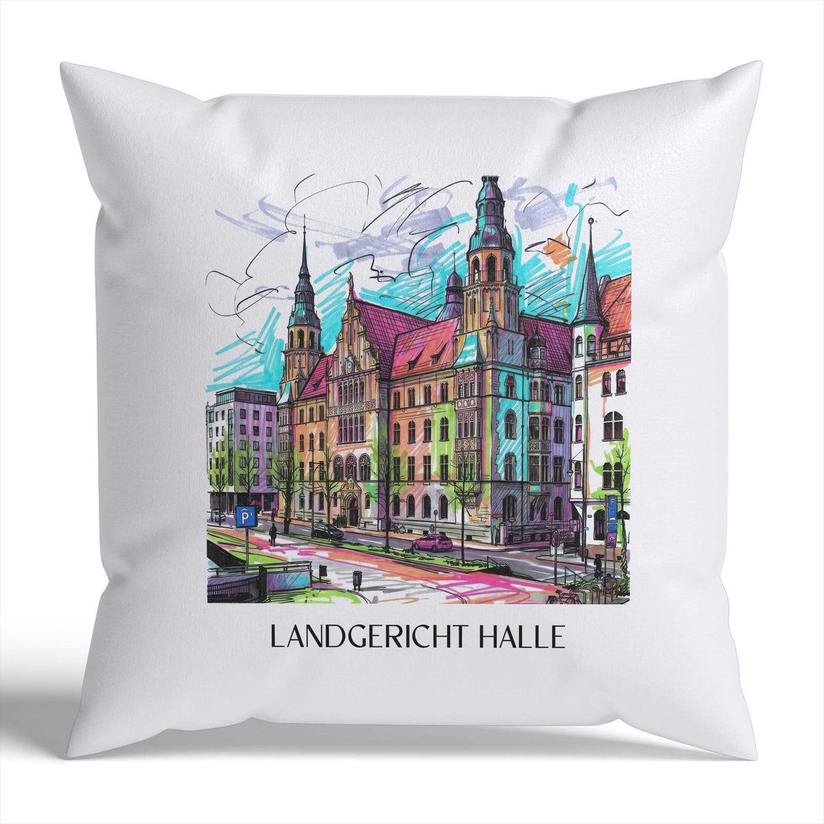 landgericht-halle-deutschland-kissenbezug-graffiti