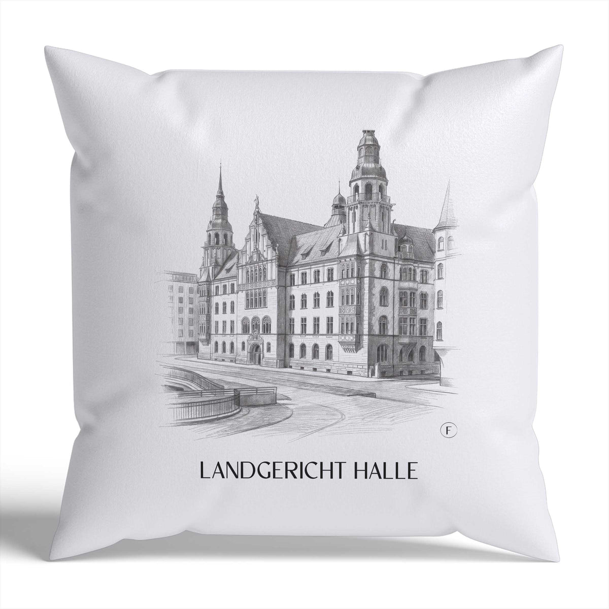 landgericht-halle-deutschland-kissenbezug-bleistift-zeichnung-drawing