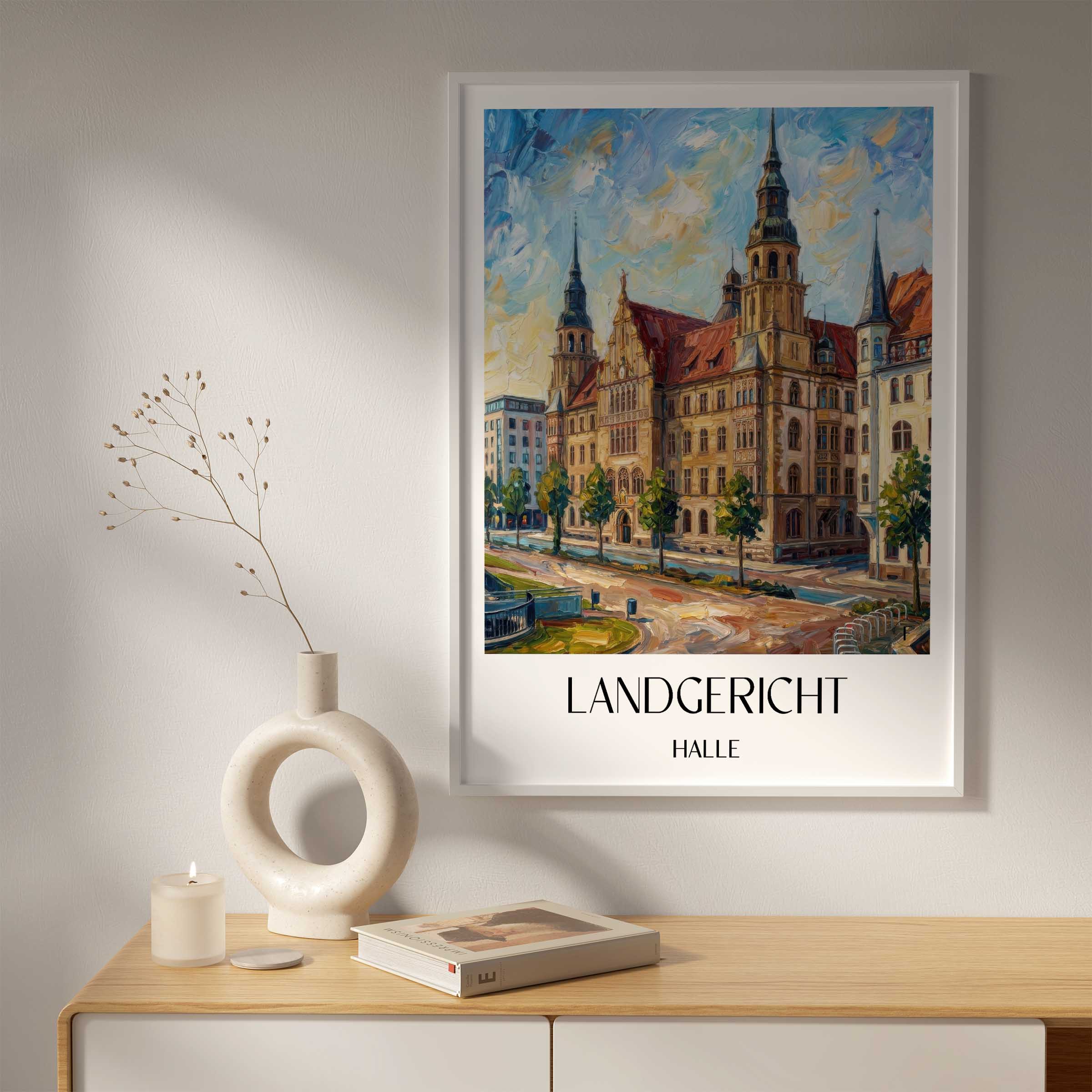landgericht-halle-deutschland-poster-oil-painting-oelgemaelde