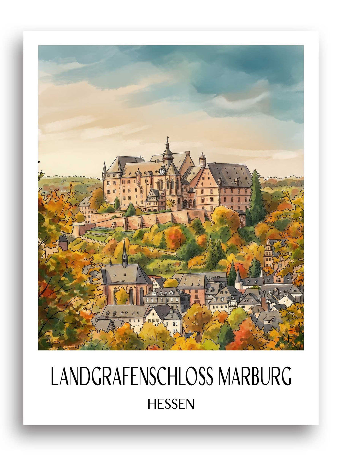 landgrafenschloss-marburg-hessen-deutschland-poster-aquarell