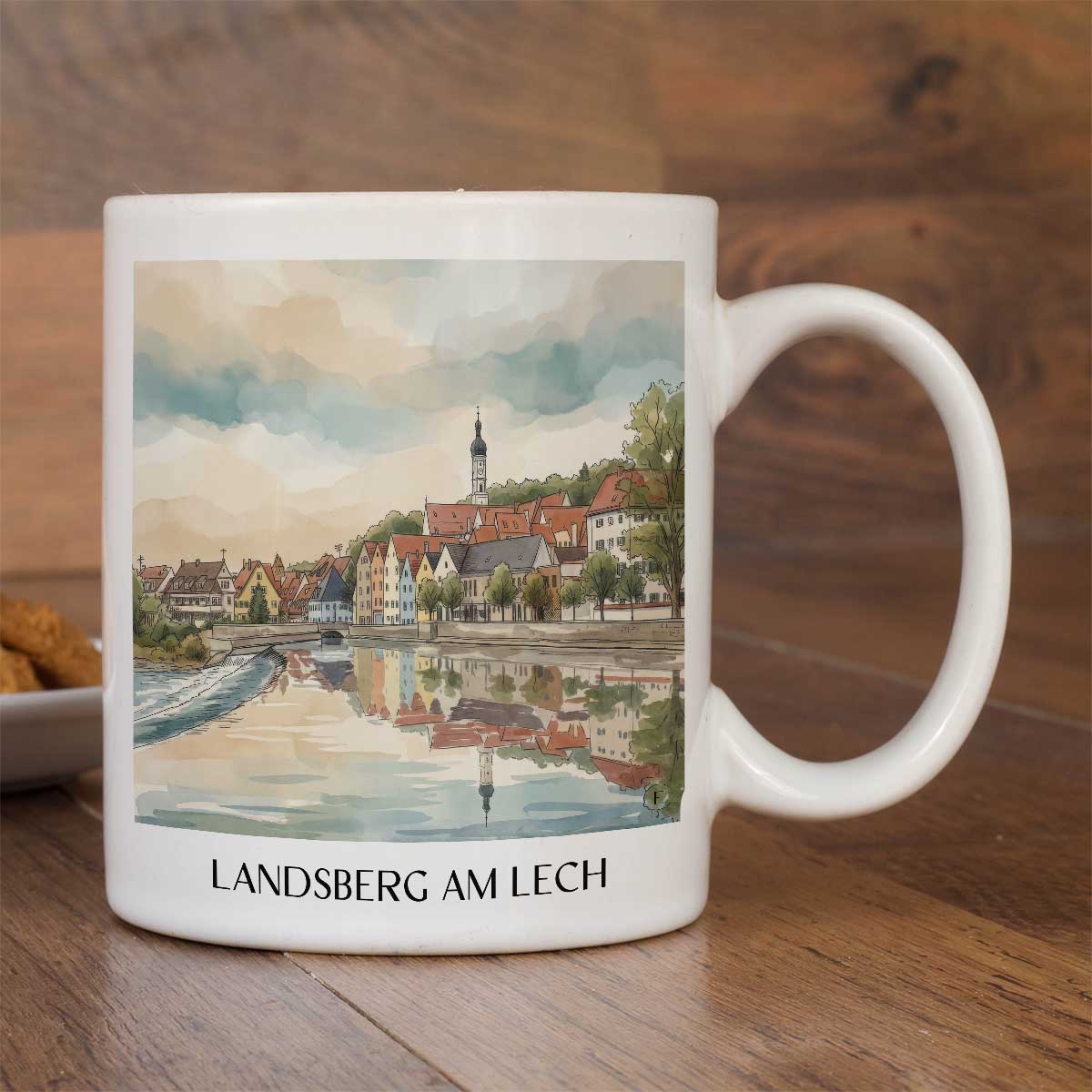 landsberg-am-lech-oberbayern-deutschland-kaffeebecher-aquarell