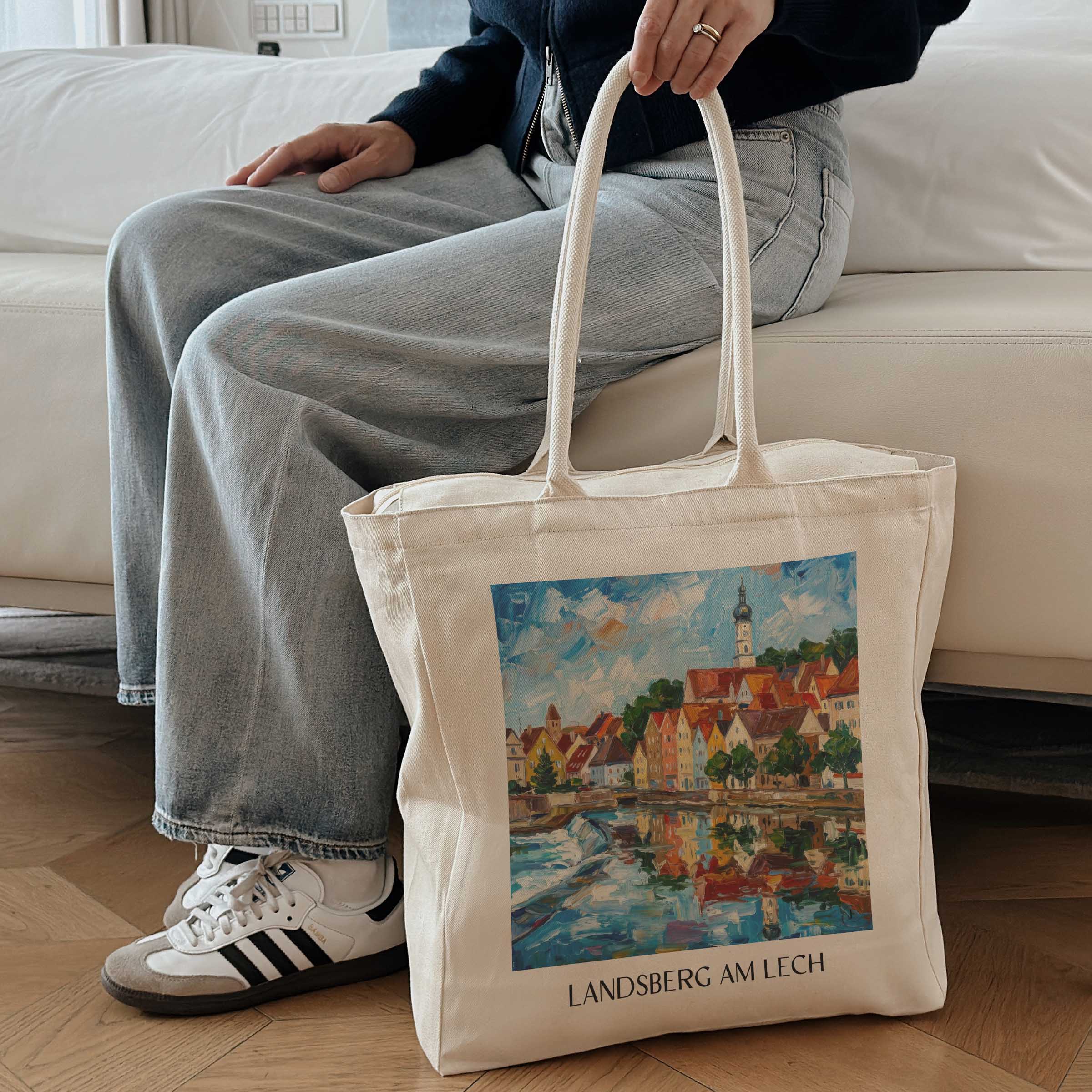 landsberg-am-lech-oberbayern-deutschland-einkaufstasche-oil-painting-oelgemaelde