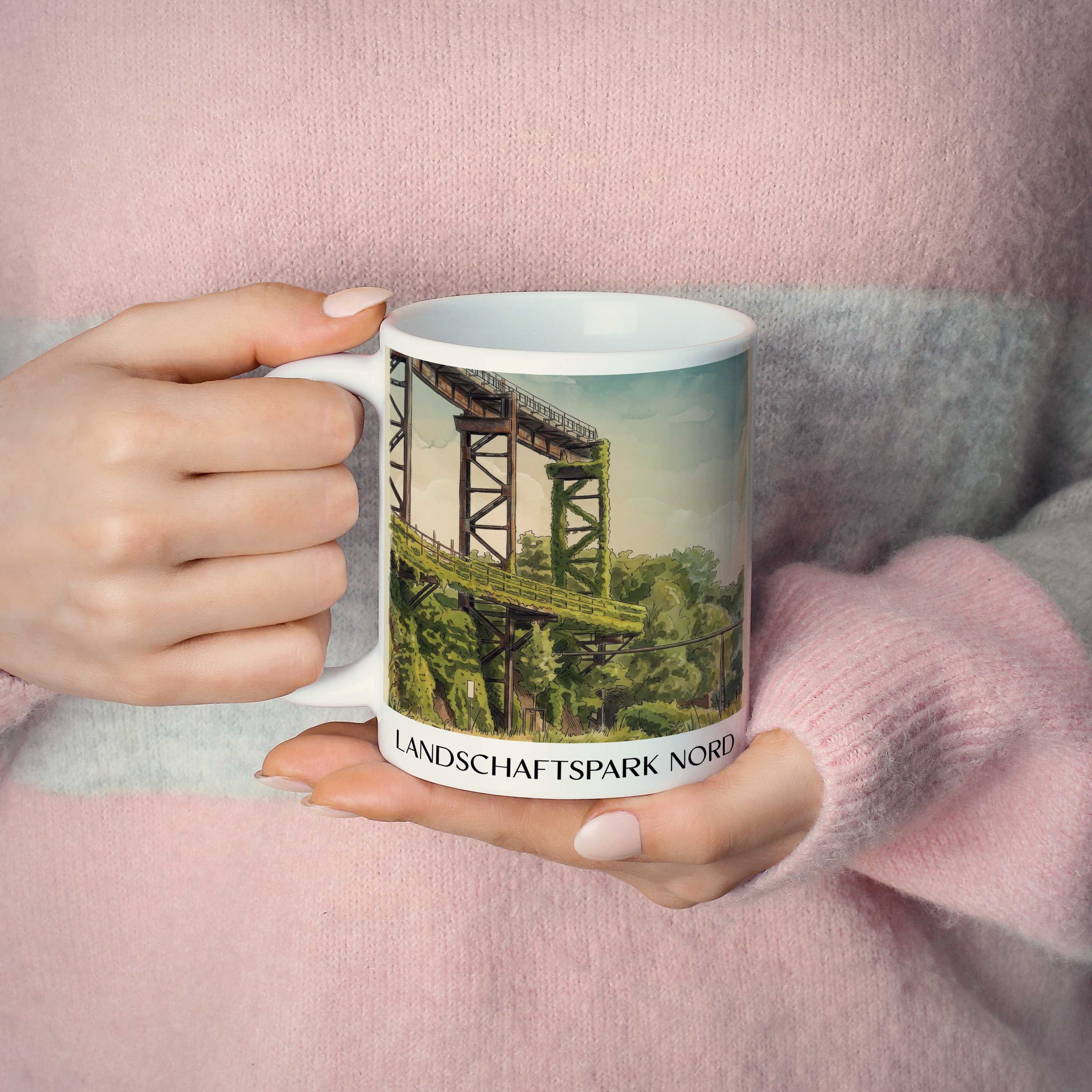 landschaftspark-nord-duisburg-deutschland-kaffeebecher-aquarell