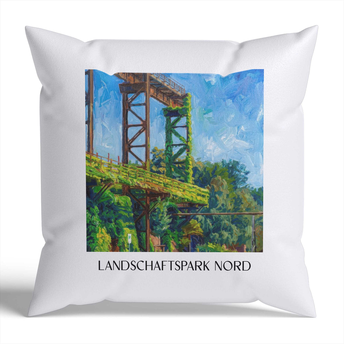 landschaftspark-nord-duisburg-deutschland-kissenbezug-oil-painting-oelgemaelde